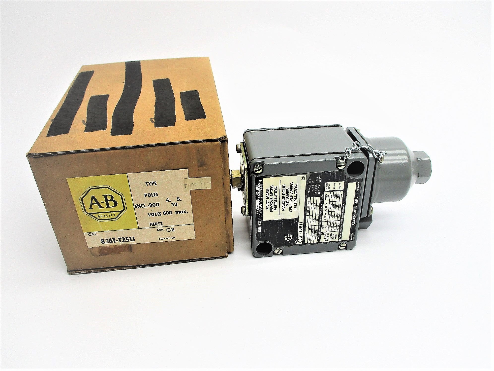 ALLEN BRADLEY 836T-T251J SER. CB (BR/YL) NSMP