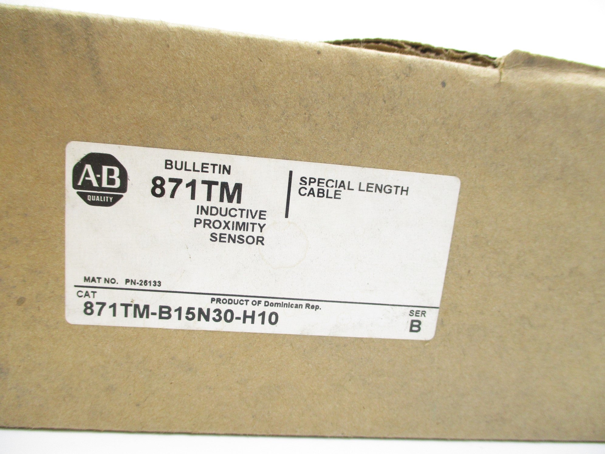 INDUSTRIAL SPARE PART 871TM-B15N30-H10 SER. B (BR/WH) NSMP