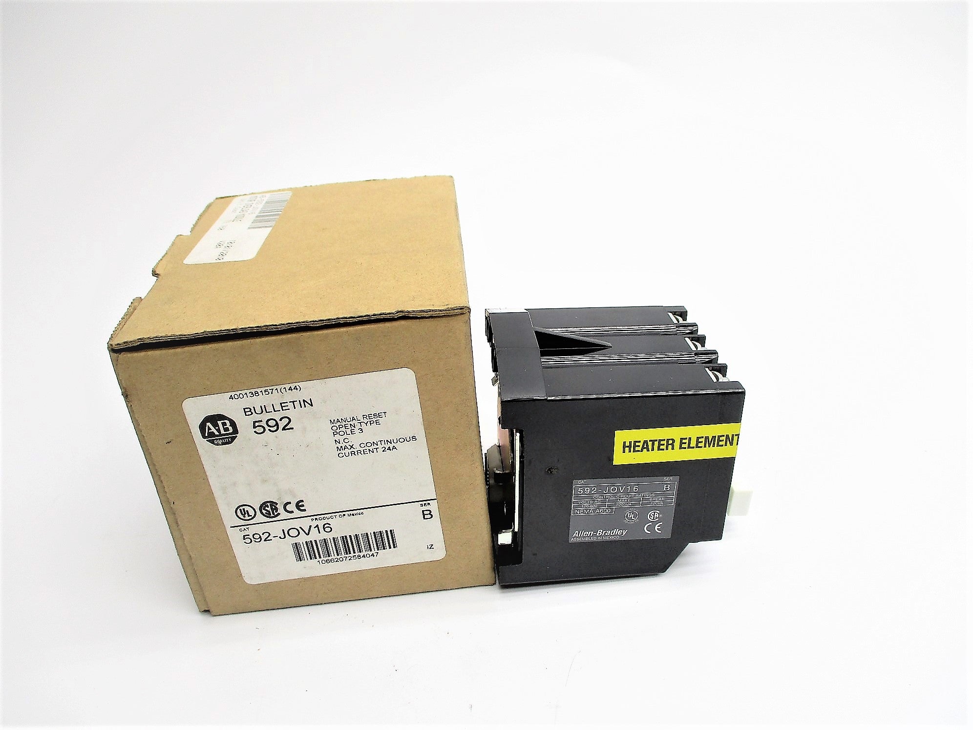 ALLEN BRADLEY 592-JOV16 SER. B 24A (BR/WH) NSMP