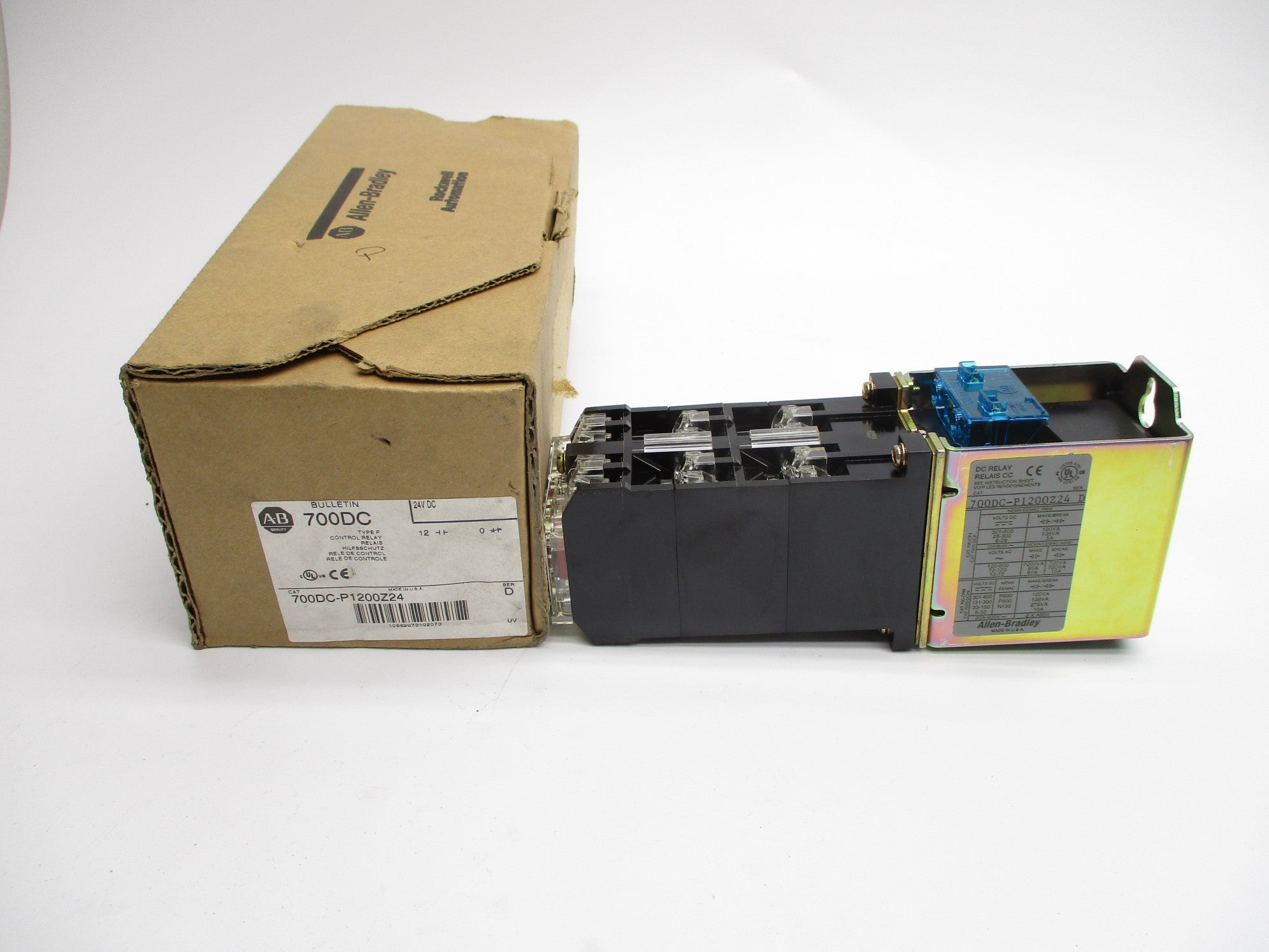 ALLEN BRADLEY 700DC-P1200Z24 SER. D 24V (BR/WH) NSMP
