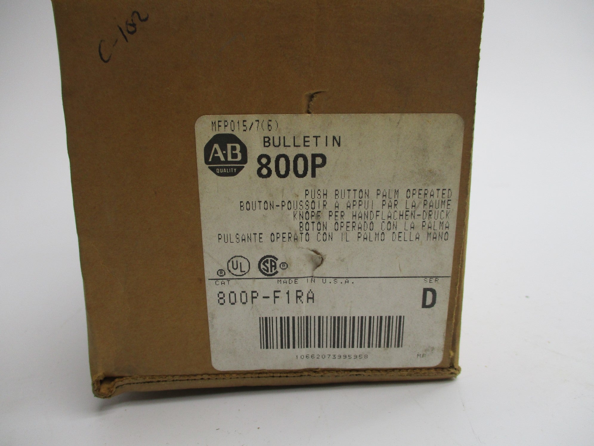 INDUSTRIAL SPARE PART 800P-F1RA SER. D (BR/WH) NSMP