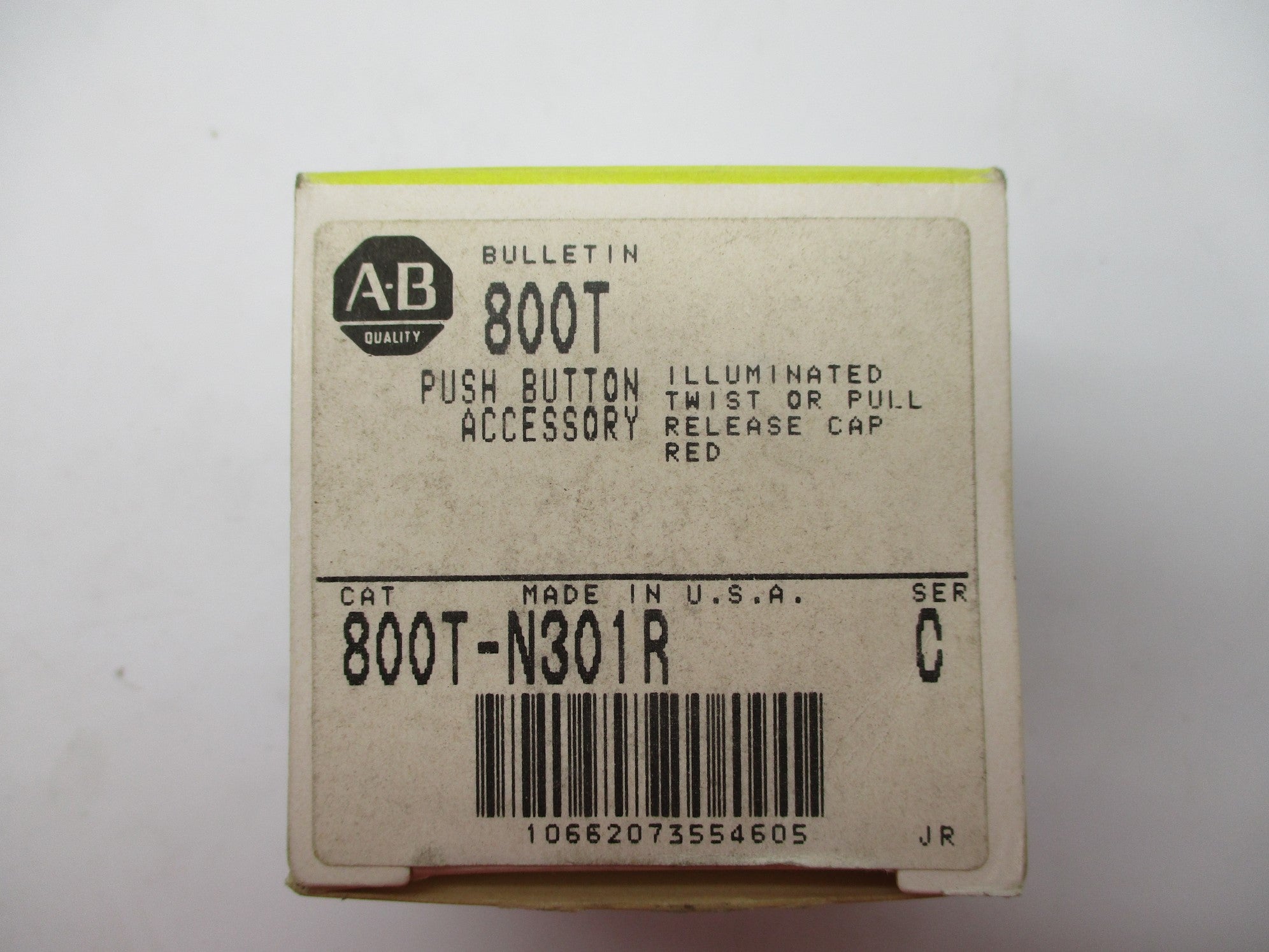ALLEN BRADLEY 800T-N301R SER. C (BK/YL) NSMP