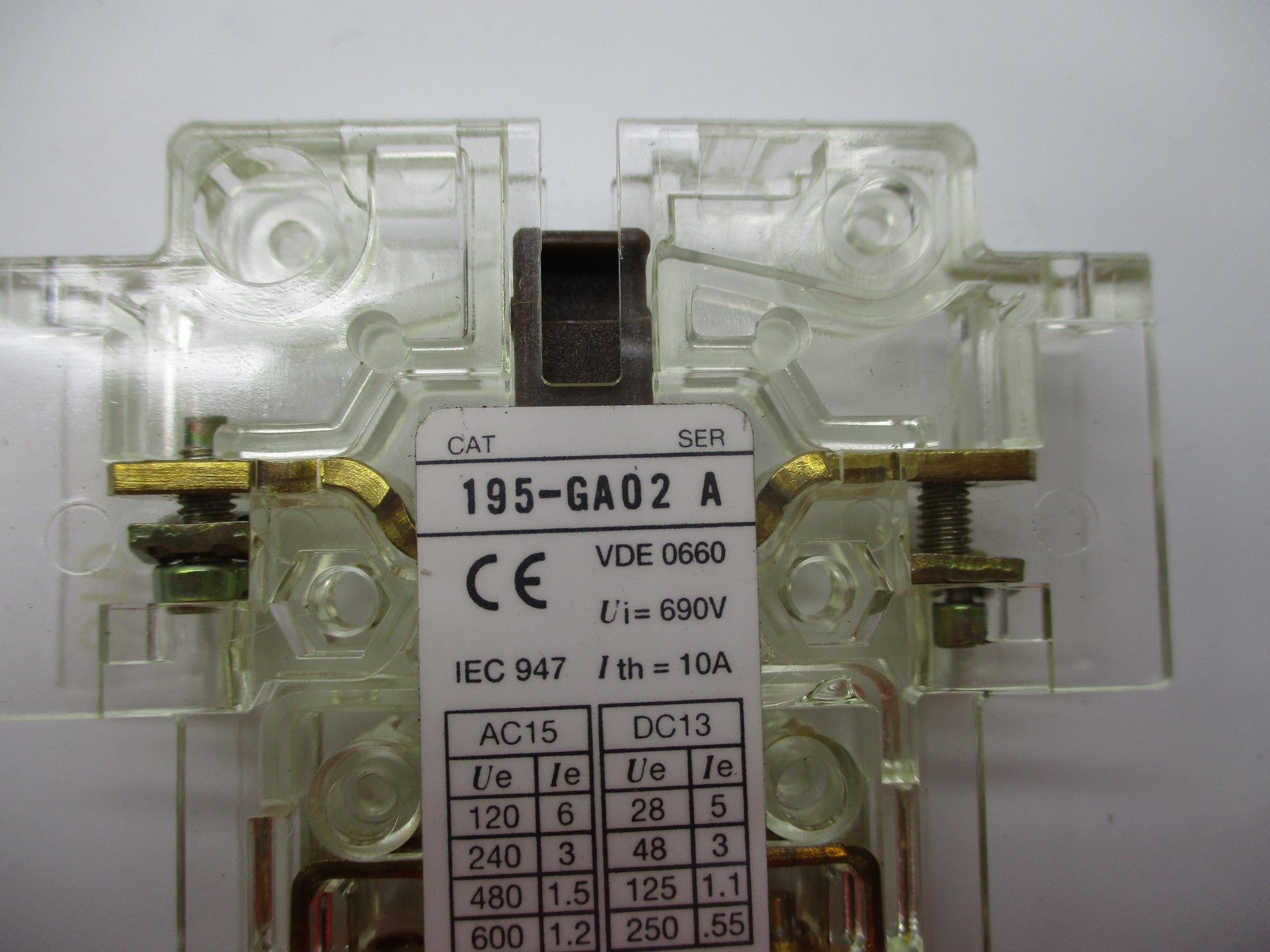 INDUSTRIAL SPARE PART 195-GA02 SER. A 500-600V 1.2A NSNP