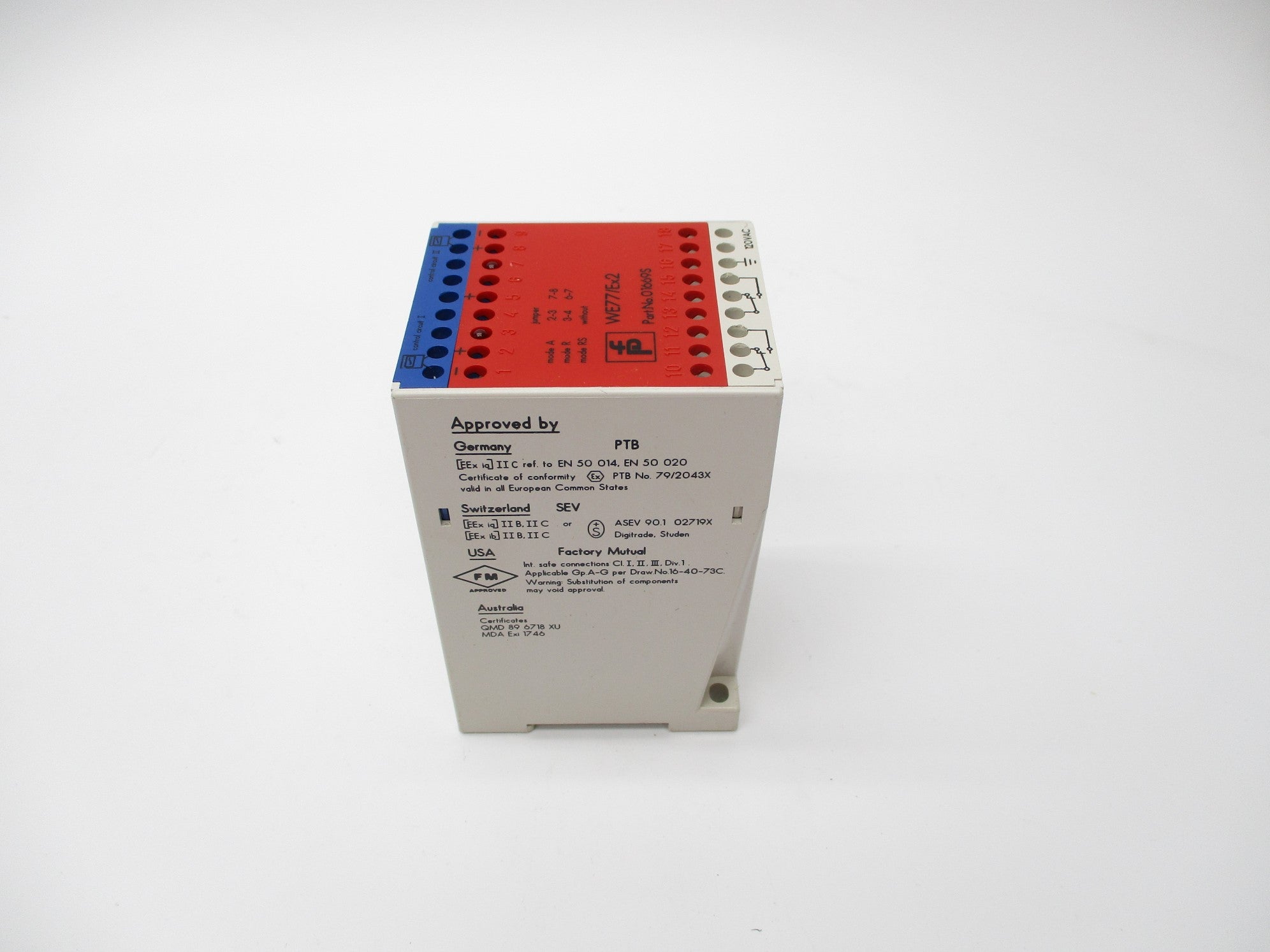 PEPPERL+FUCHS WE77/EX2 01669S 120VAC 4A UNMP