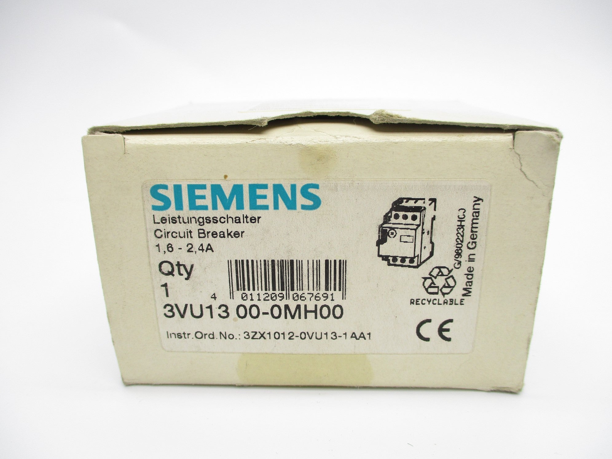 SIEMENS 3VU1300-0MH00 1.6-2-4A NSMP