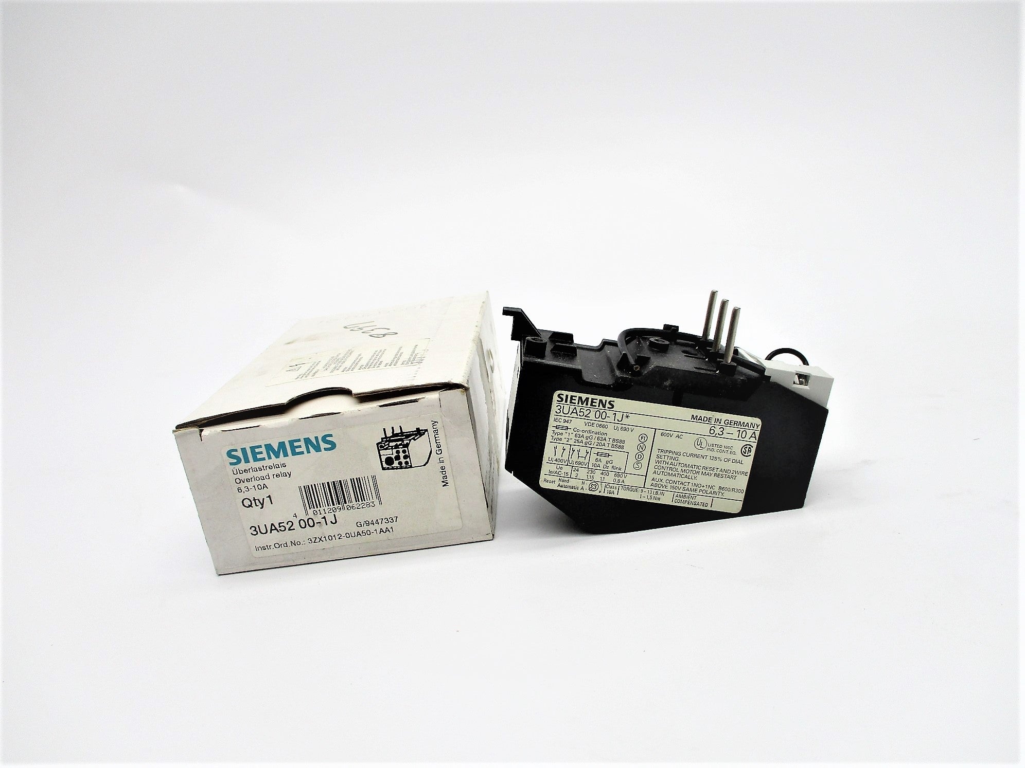 SIEMENS 3UA5200-1J 6.3-10A NSMP