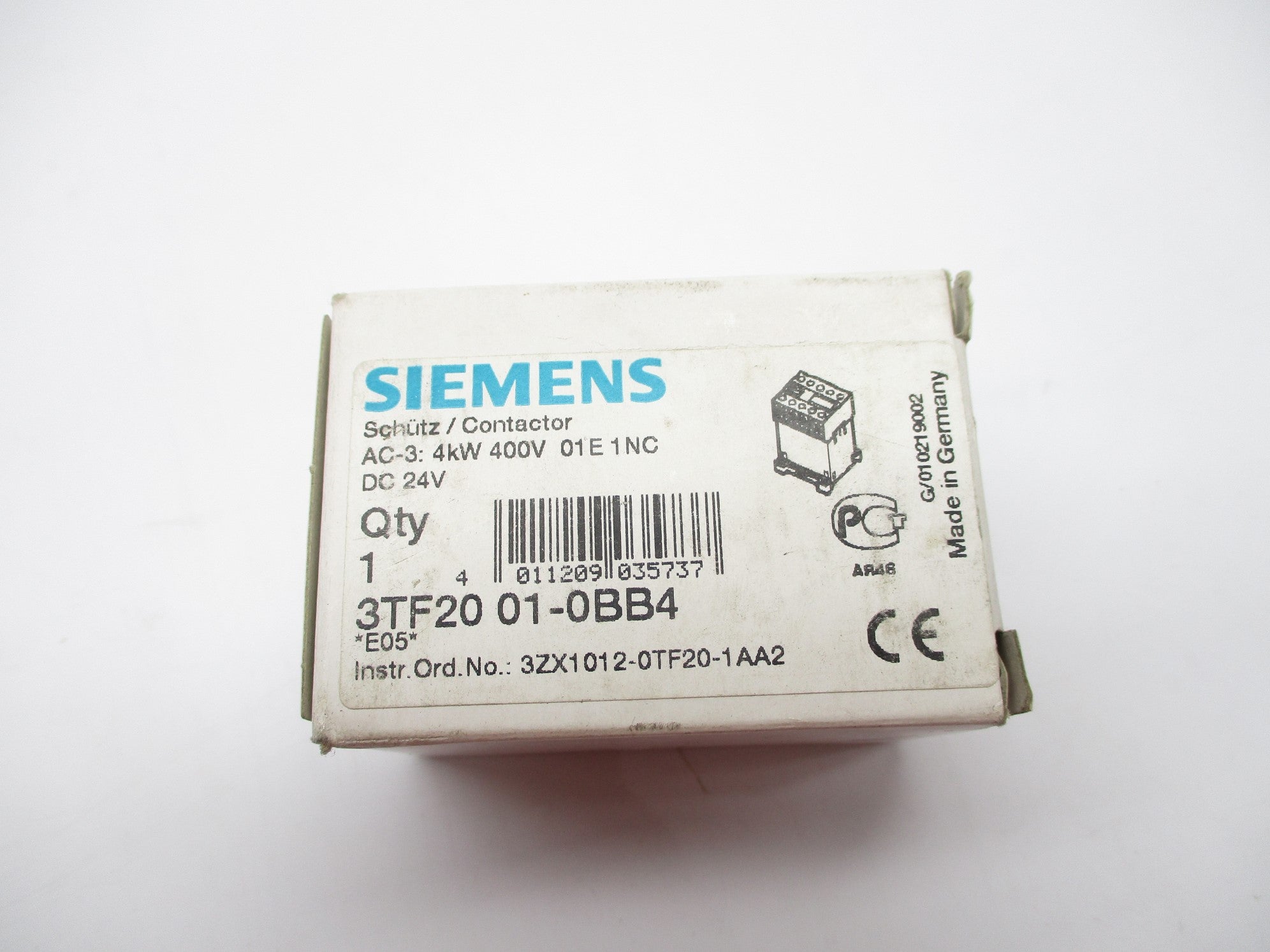 SIEMENS 3TF2001-0BB4 24VDC 16A NSMP