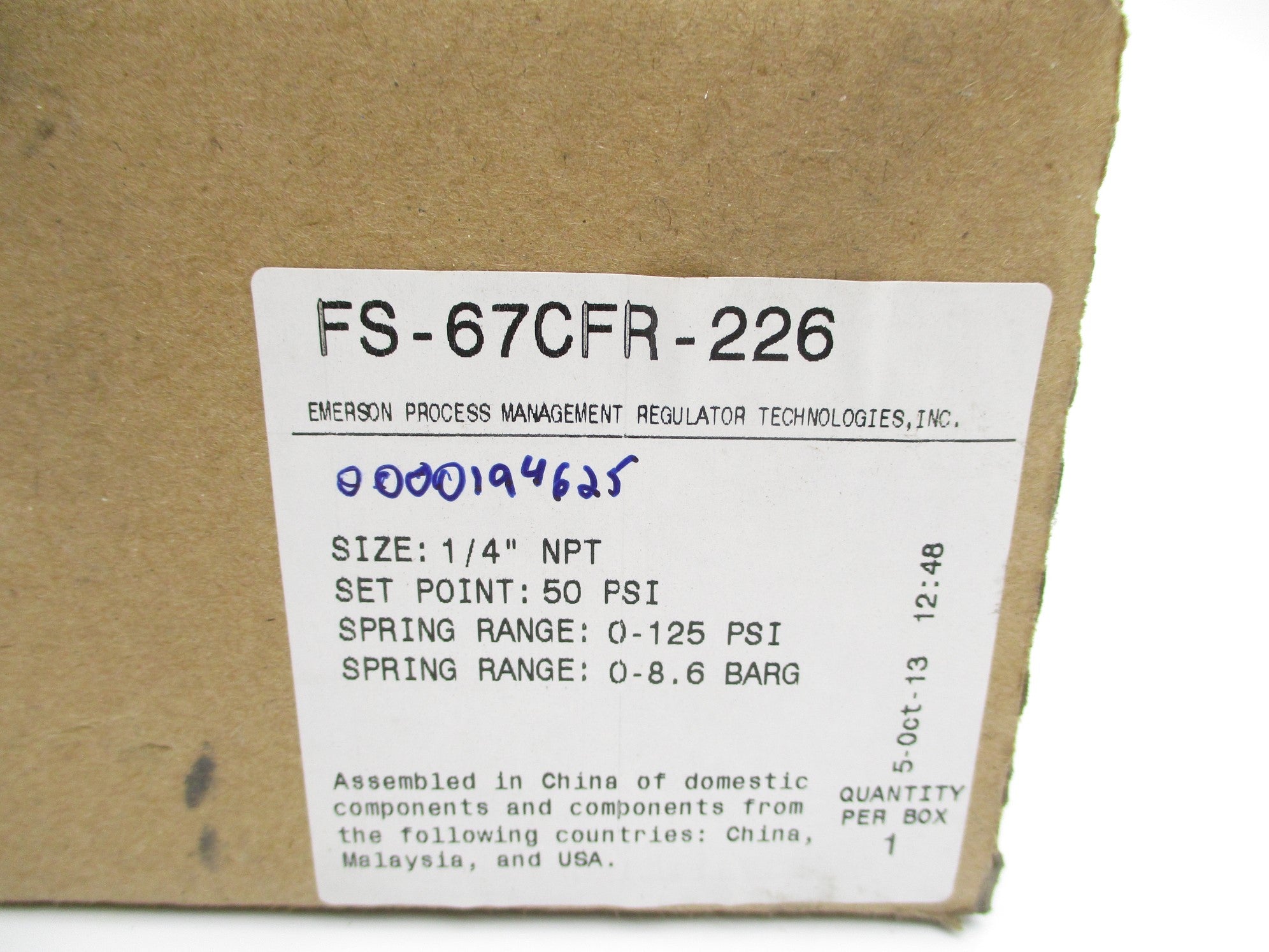 FISCHER FS-67CFR-226 NSMP