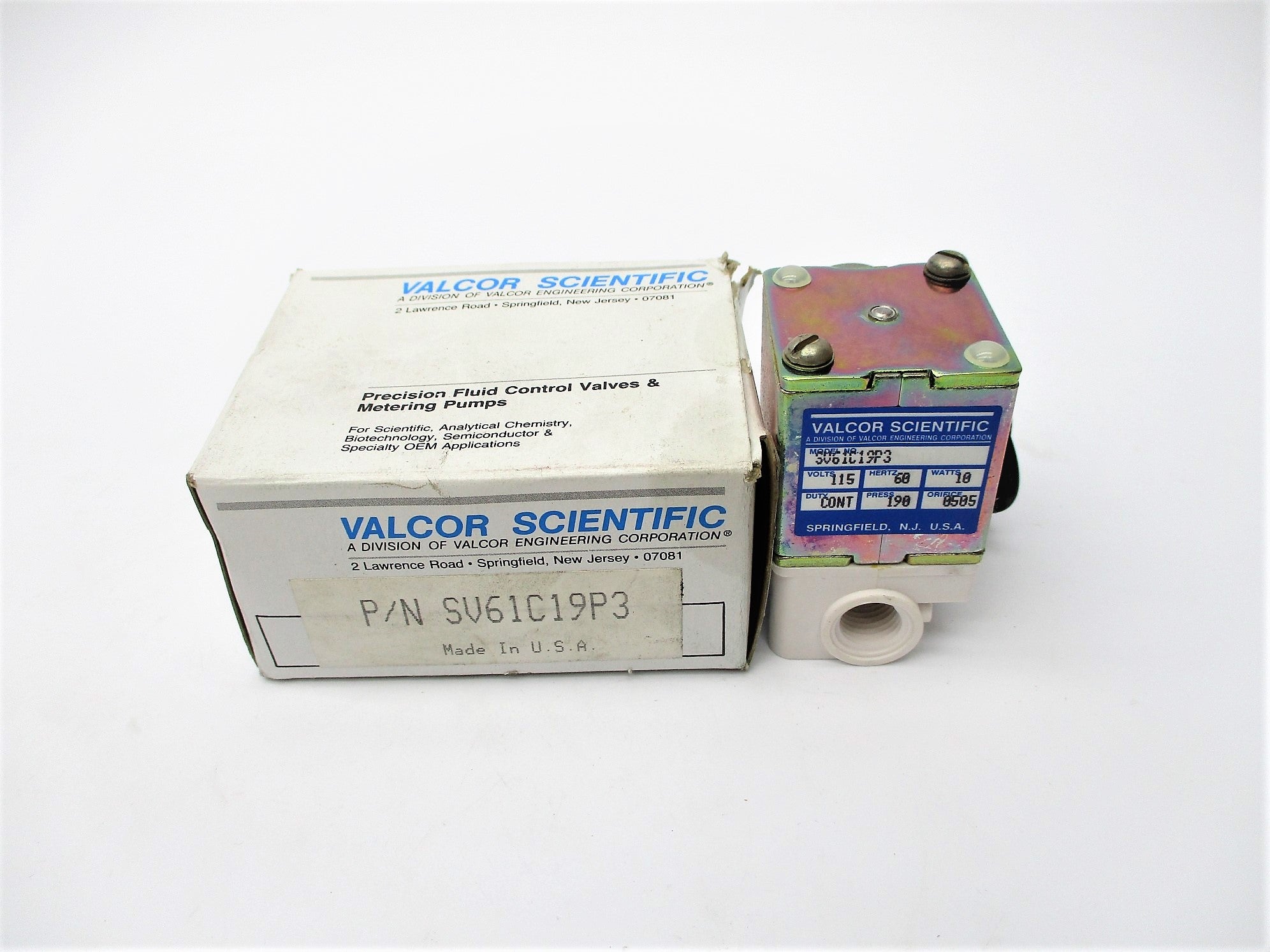 VALCOR SCIENTIFIC SV61C19P3 115V NSMP