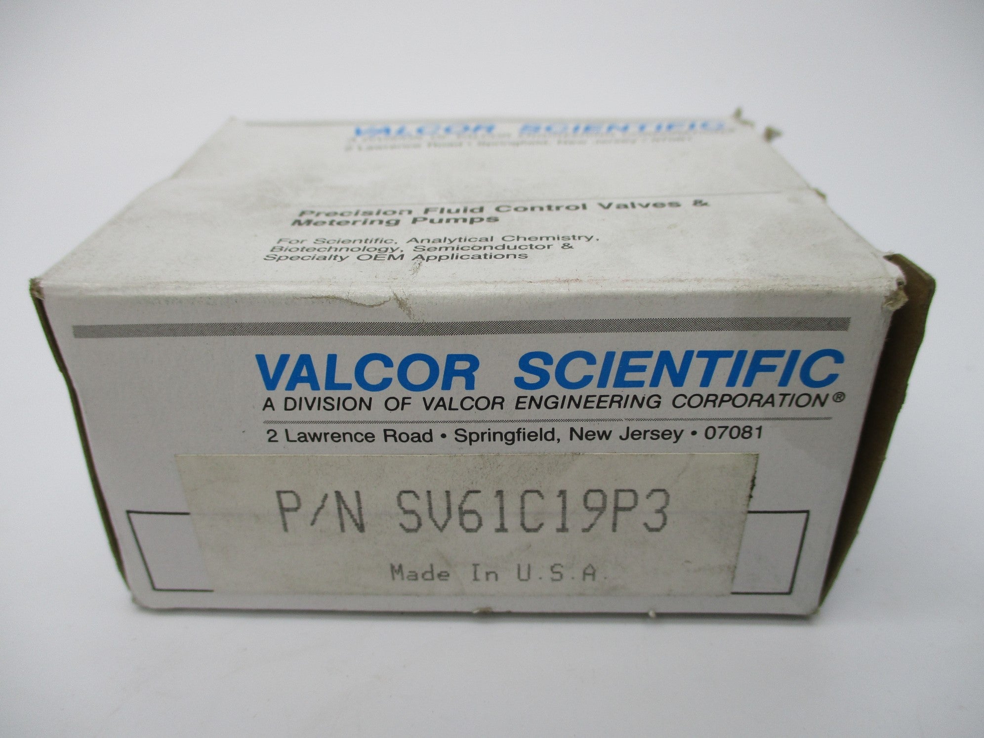 VALCOR SCIENTIFIC SV61C19P3 115V NSMP
