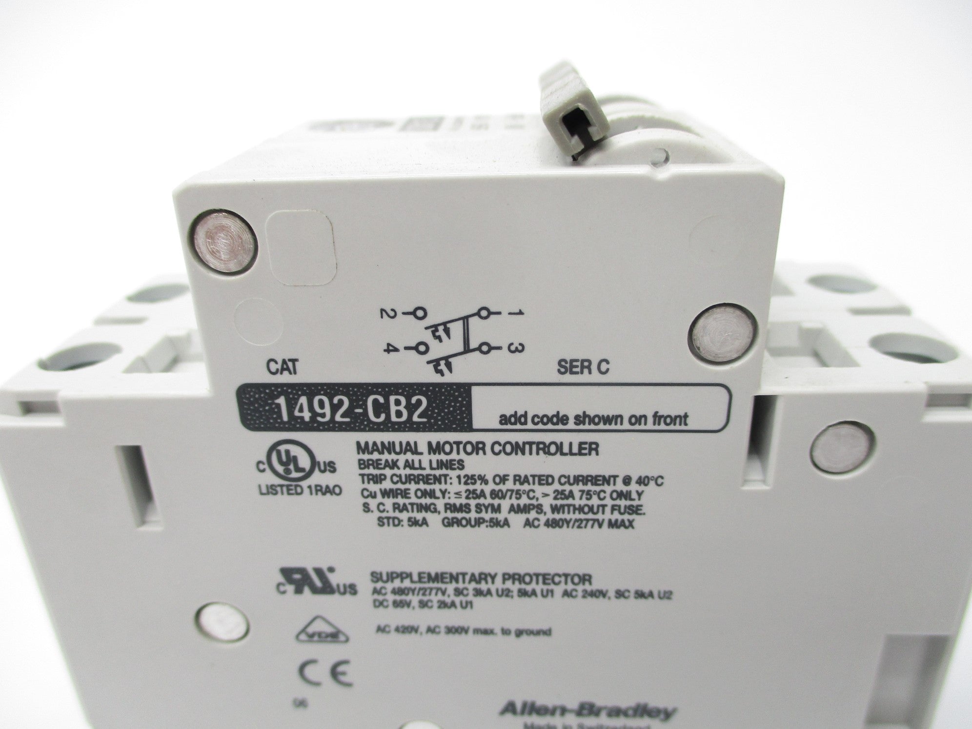 ALLEN BRADLEY 1492-CB2G400 SER. C 40A 277V NSNP