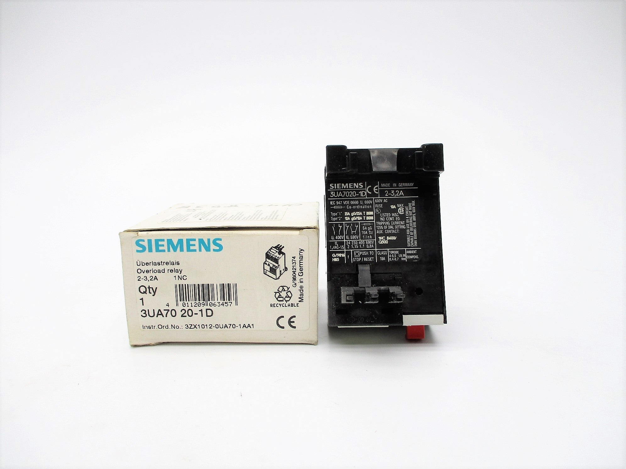 SIEMENS 3UA7020-1D 2-3.2A NSMP