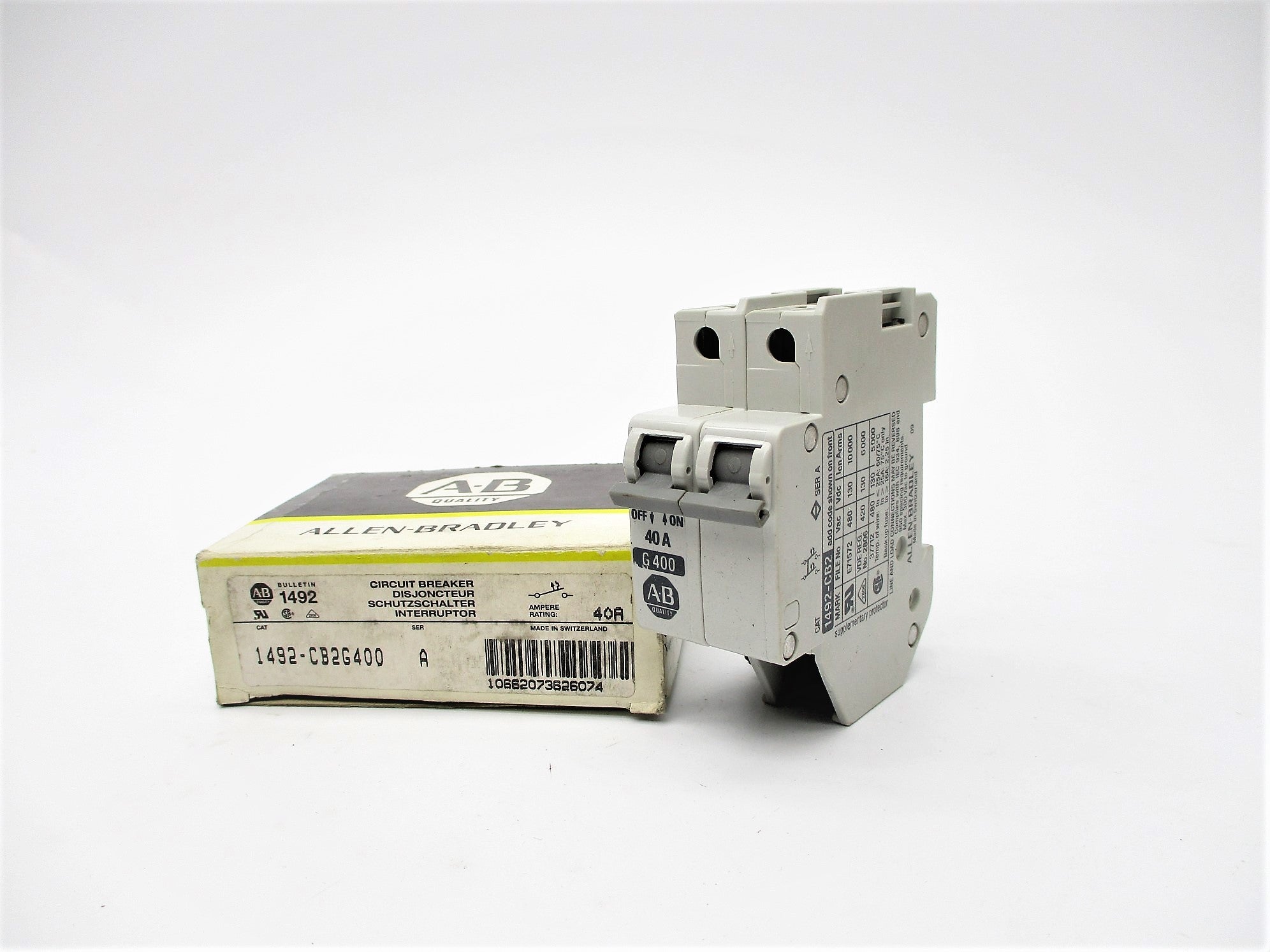ALLEN BRADLEY 1492-CB2G400 SER. A 40A 277V (BK/YL) NSMP