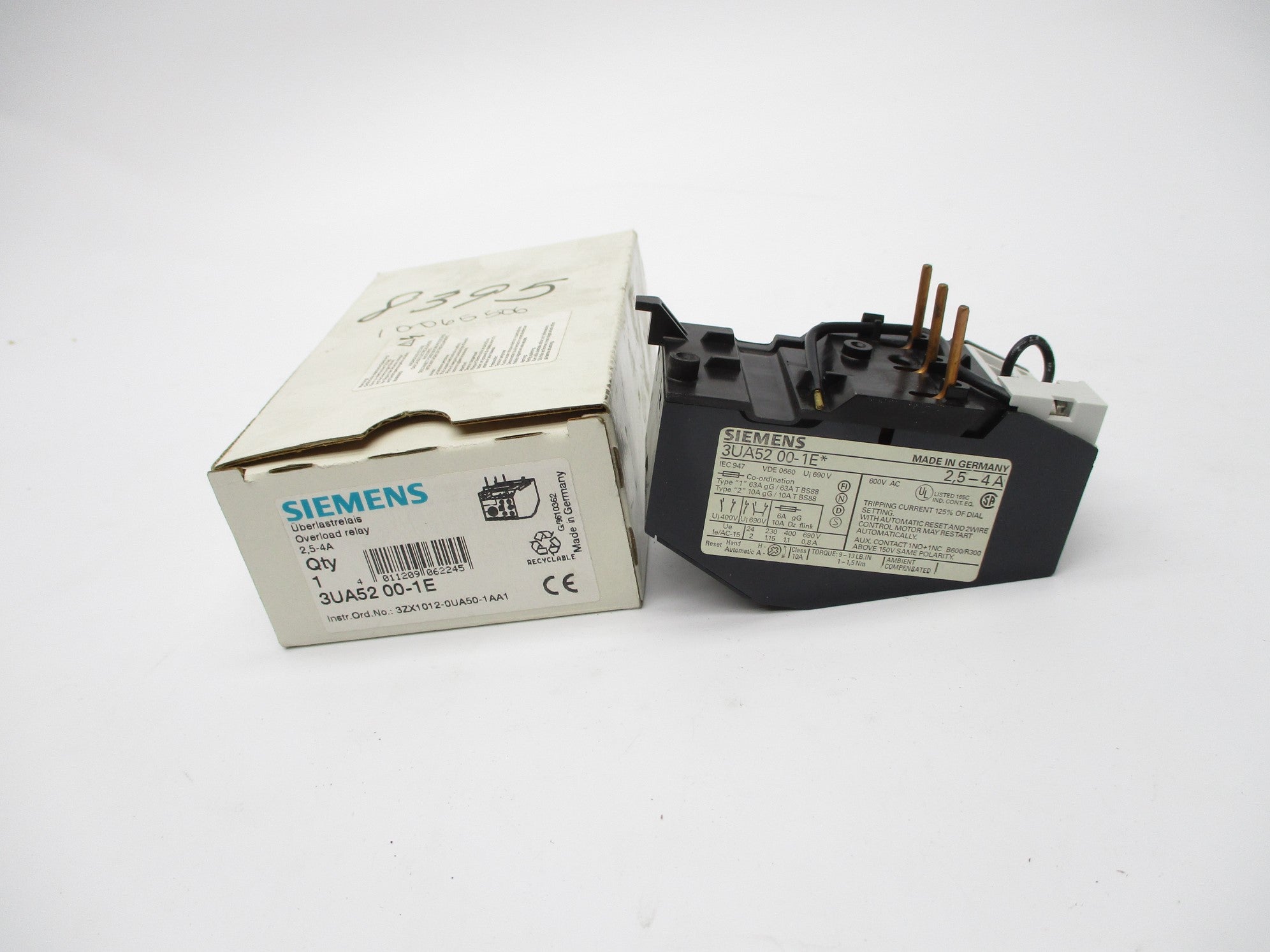 SIEMENS 3UA5200-1E 2.5-4A NSMP