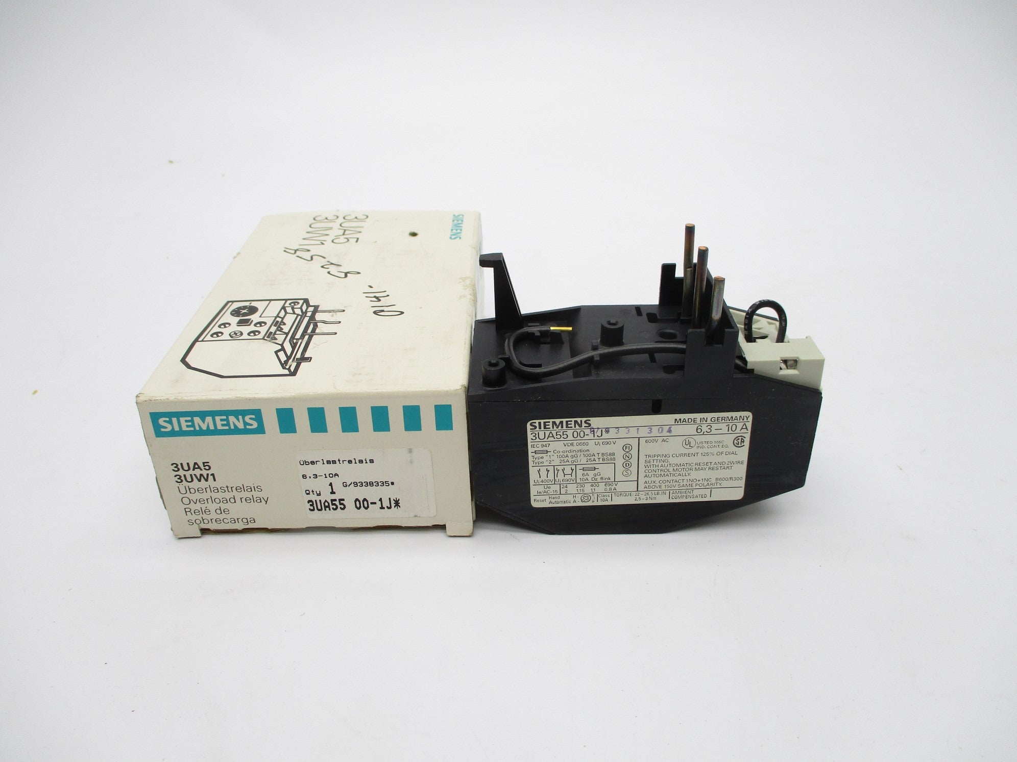 SIEMENS 3UA5500-1J 6.3-10A NSMP