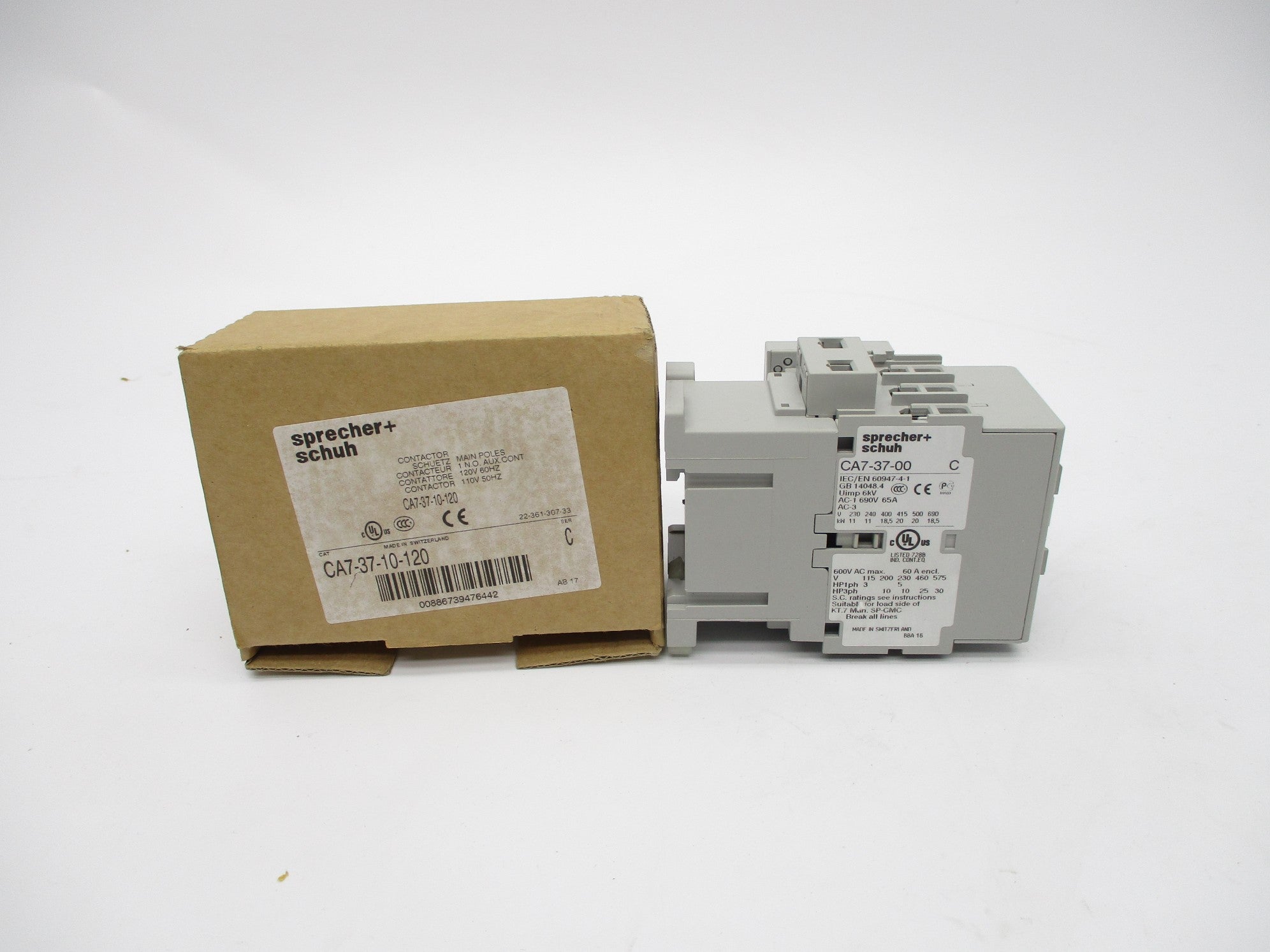 SPRECHER+SCHUH CA7-37-10-120 SER. C 110/120V NSMP