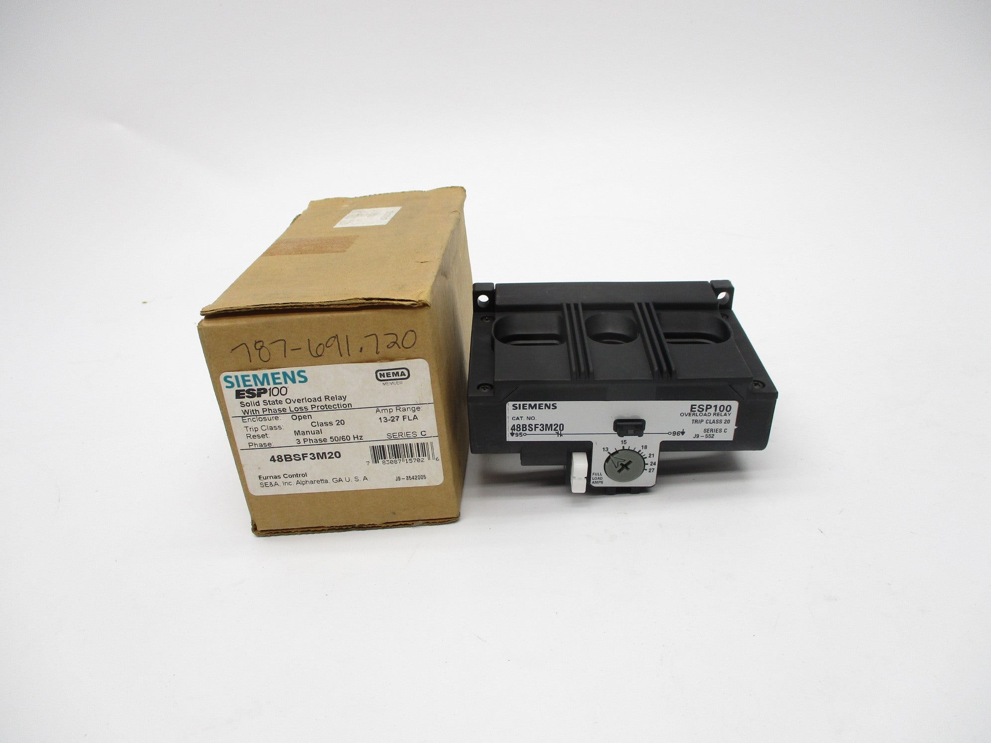SIEMENS 48BSF3M20 SER. C 600VAC 13-27A NSMP