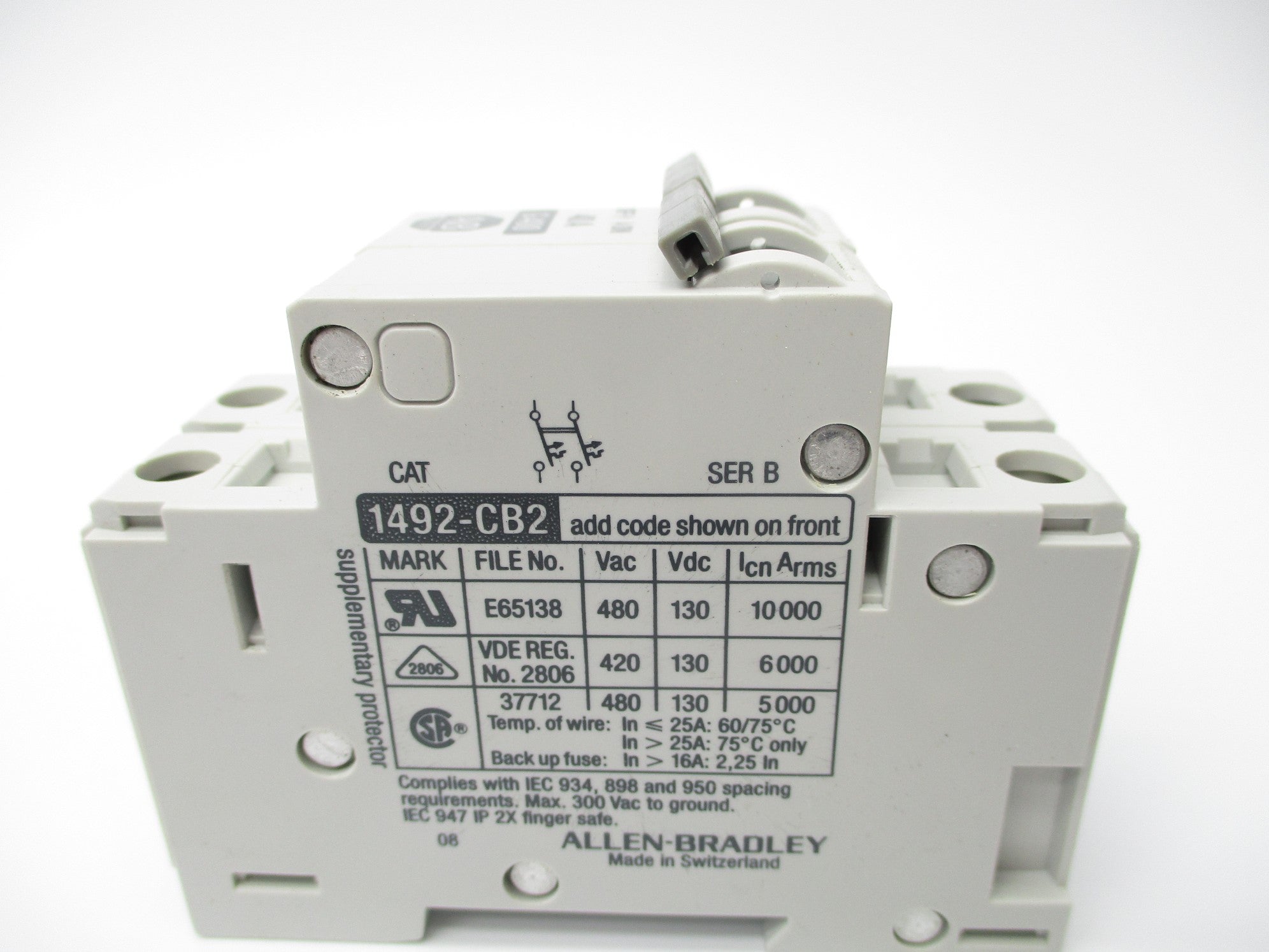 ALLEN BRADLEY 1492-CB2G400 SER. B 40A NSNP