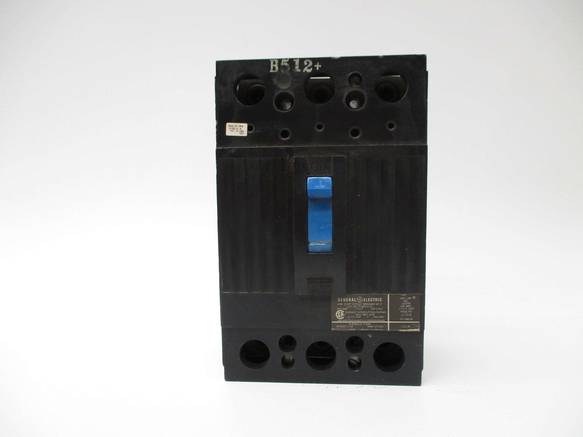 GENERAL ELECTRIC THQD32225 225A 240VAC NSNP