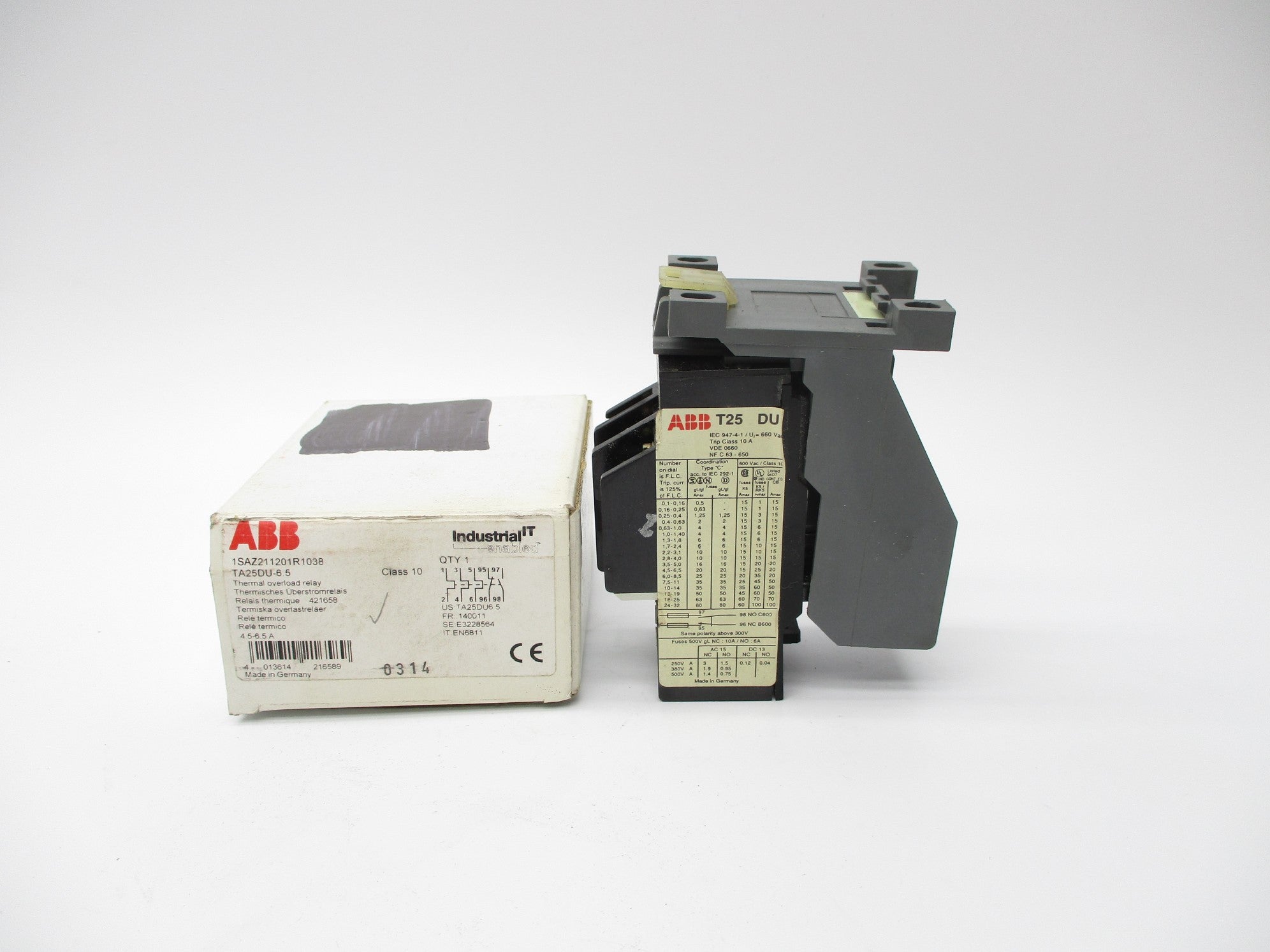ABB 1SAZ211201R1038 TA25DU-6.5 4.5-6.5A NSMP
