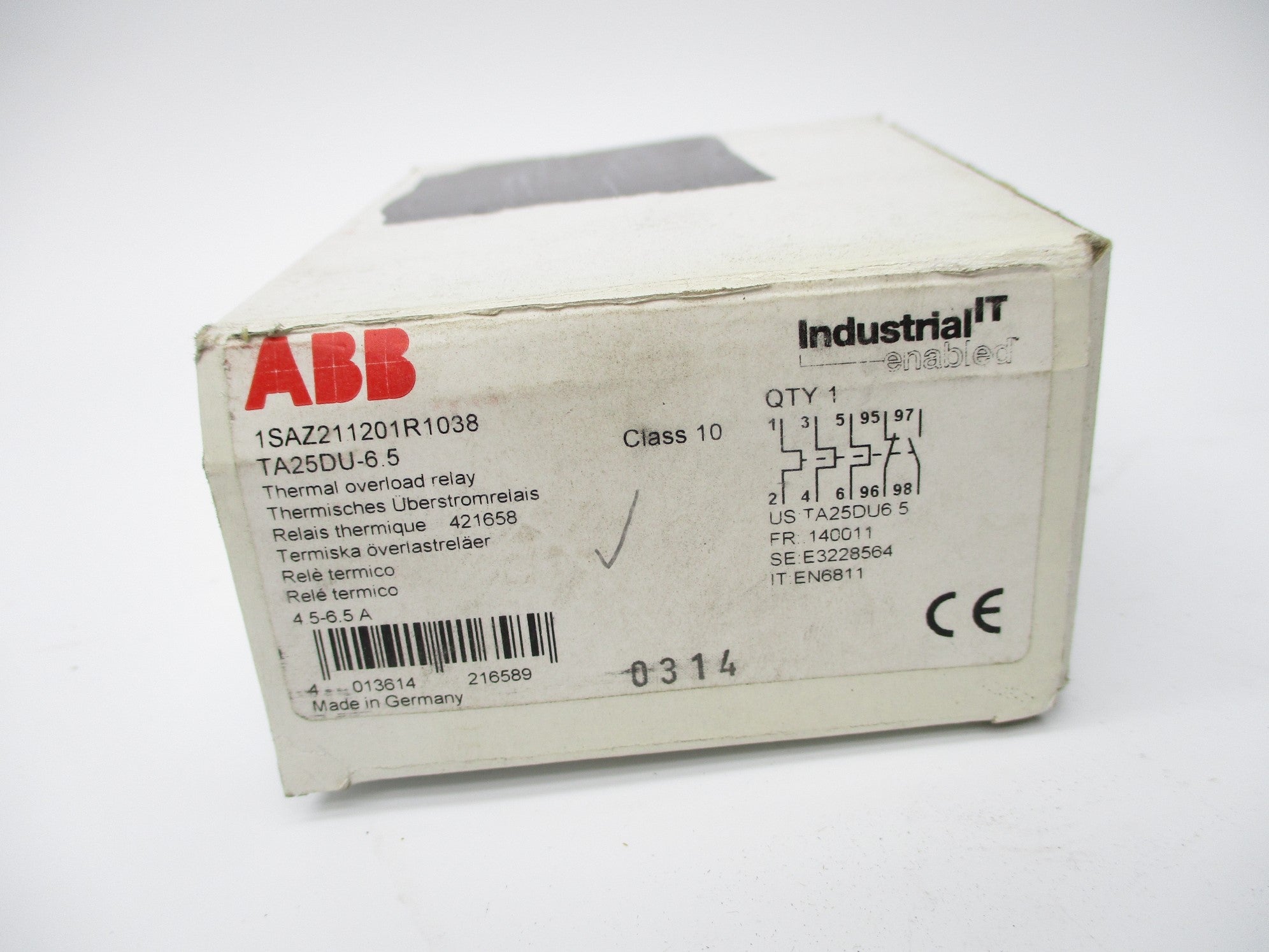 ABB 1SAZ211201R1038 TA25DU-6.5 4.5-6.5A NSMP