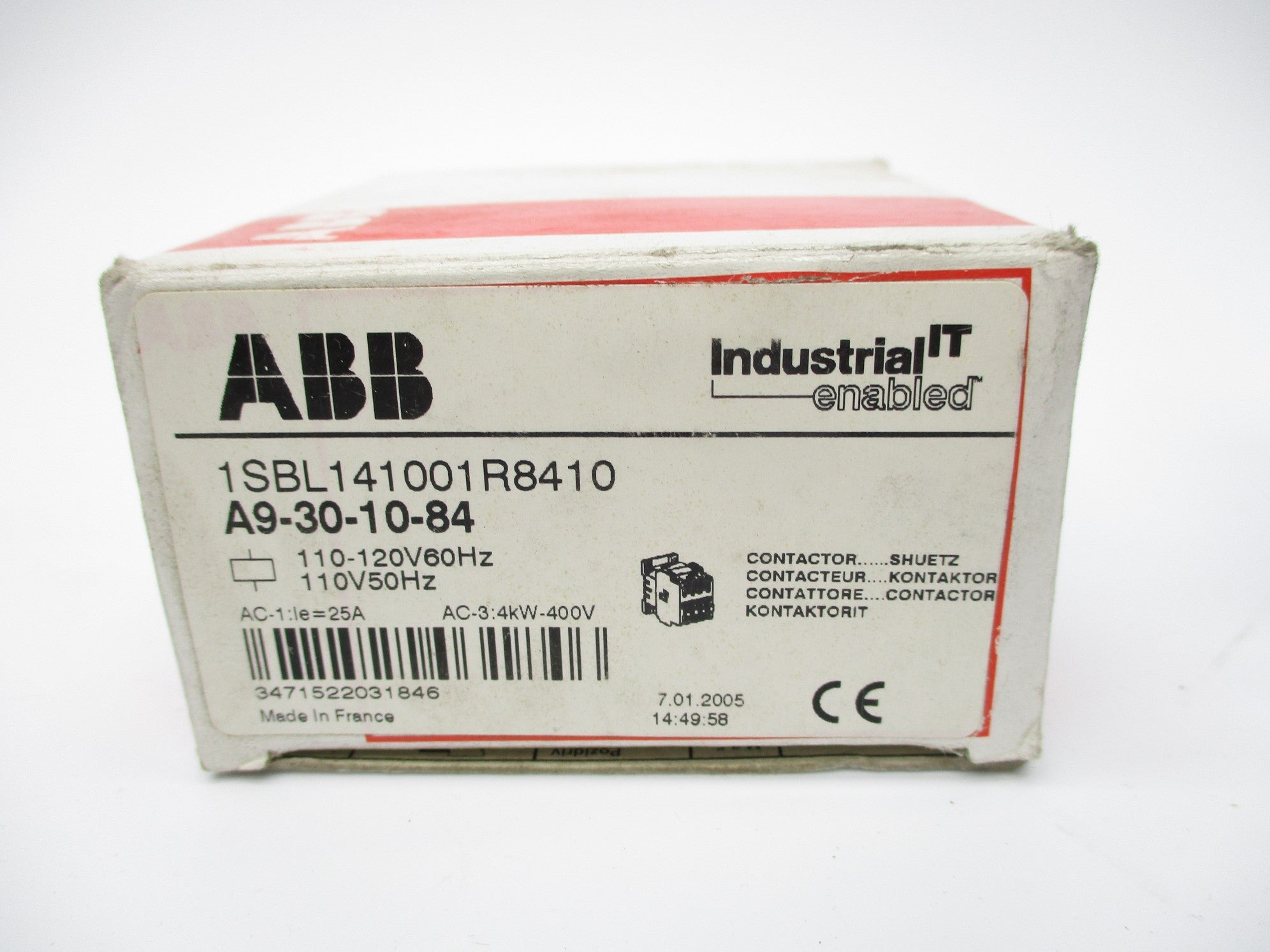 ABB 1SBL141001R8410 A9-30-10-84 110/120V NSMP