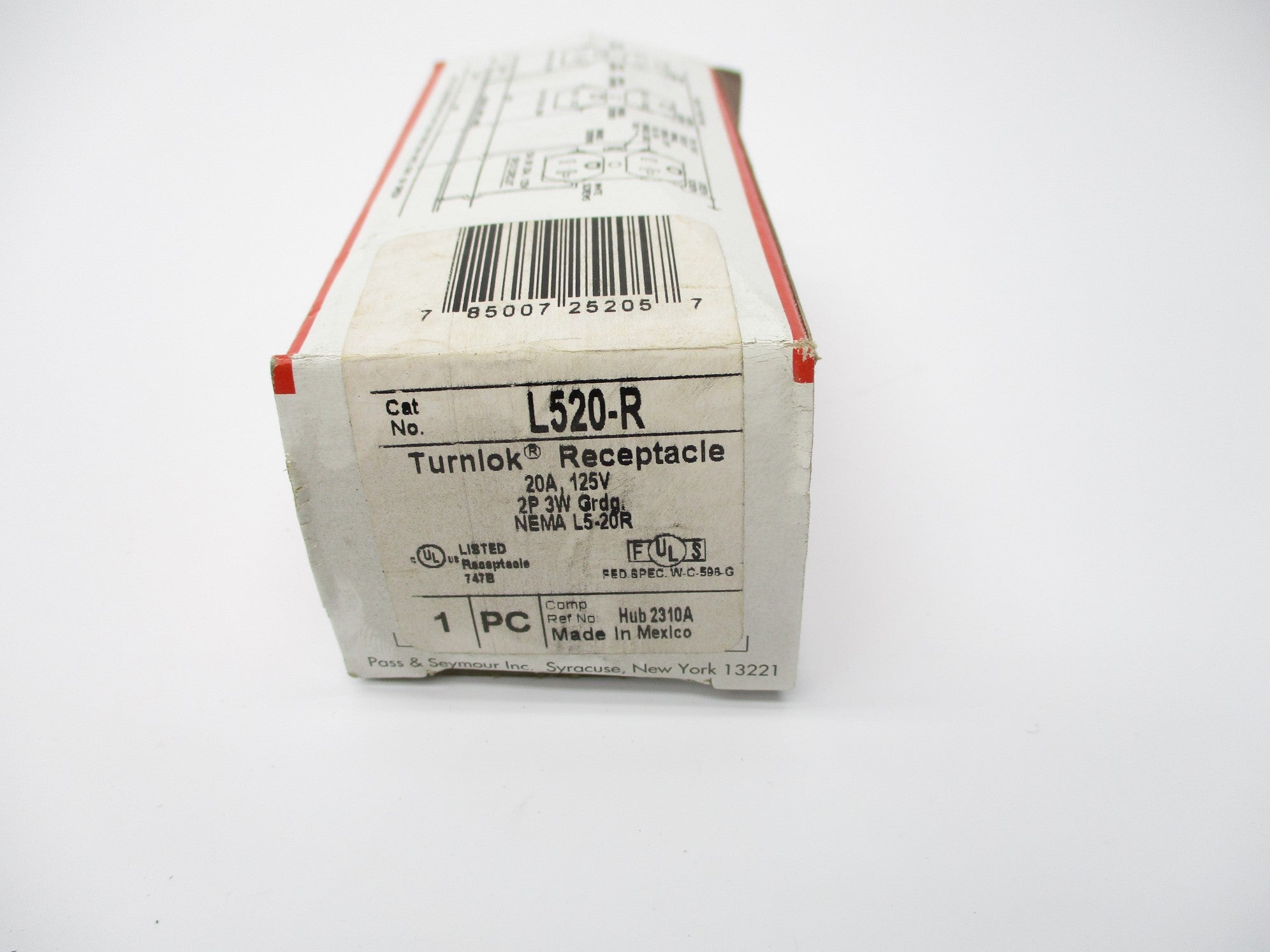 PASS&SEYMOUR LEGRAND L520-R 125V 20A NSMP