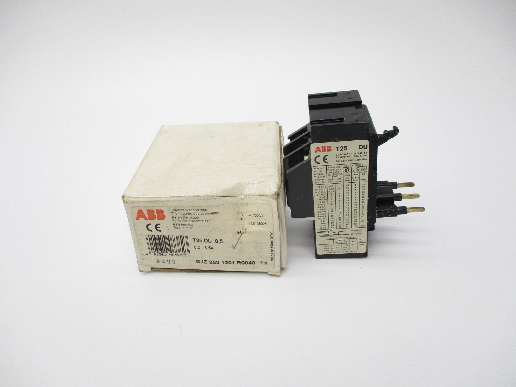ABB T25DU-8,5 6.0-8.5A NSMP