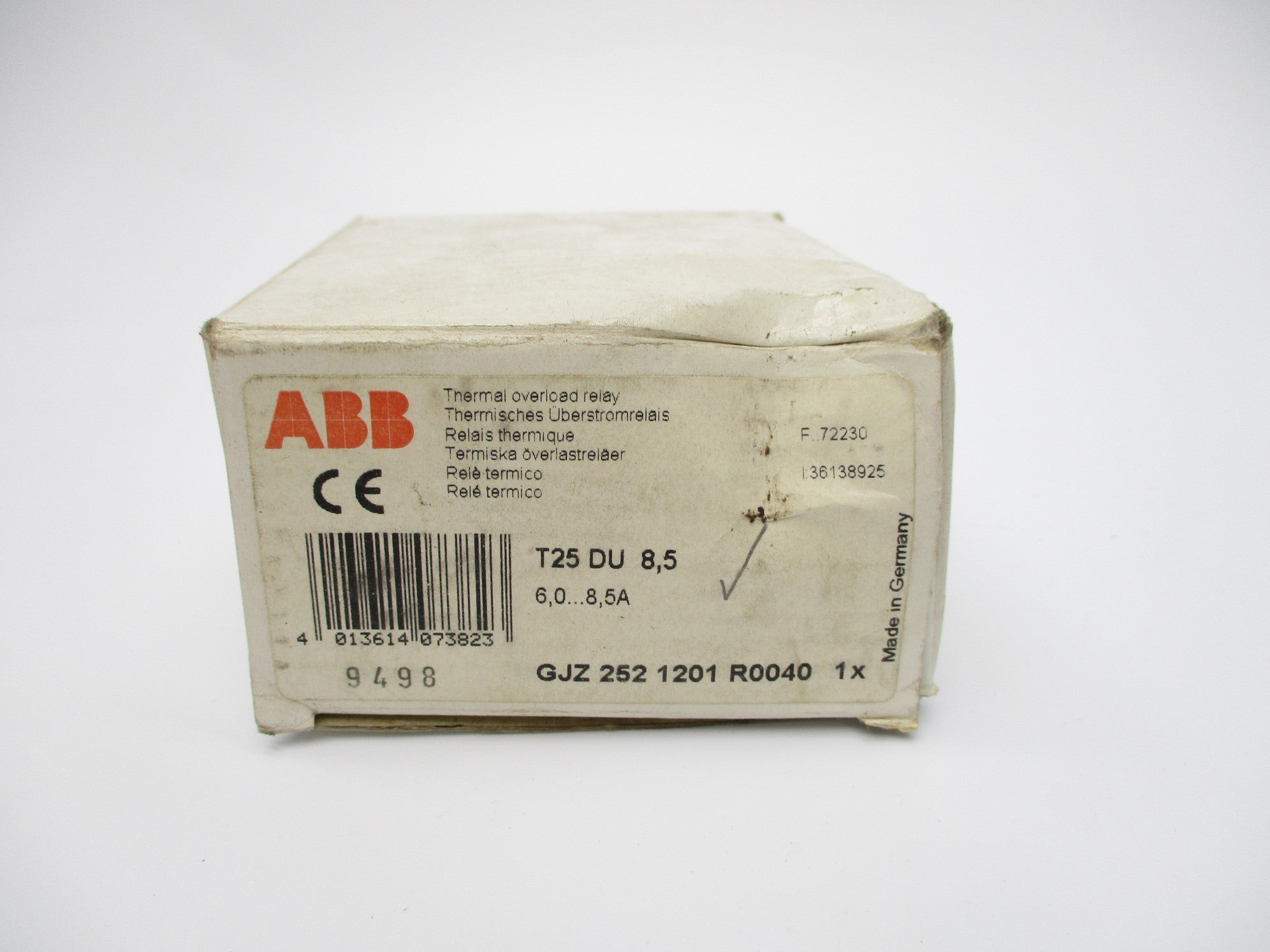 ABB T25DU-8,5 6.0-8.5A NSMP