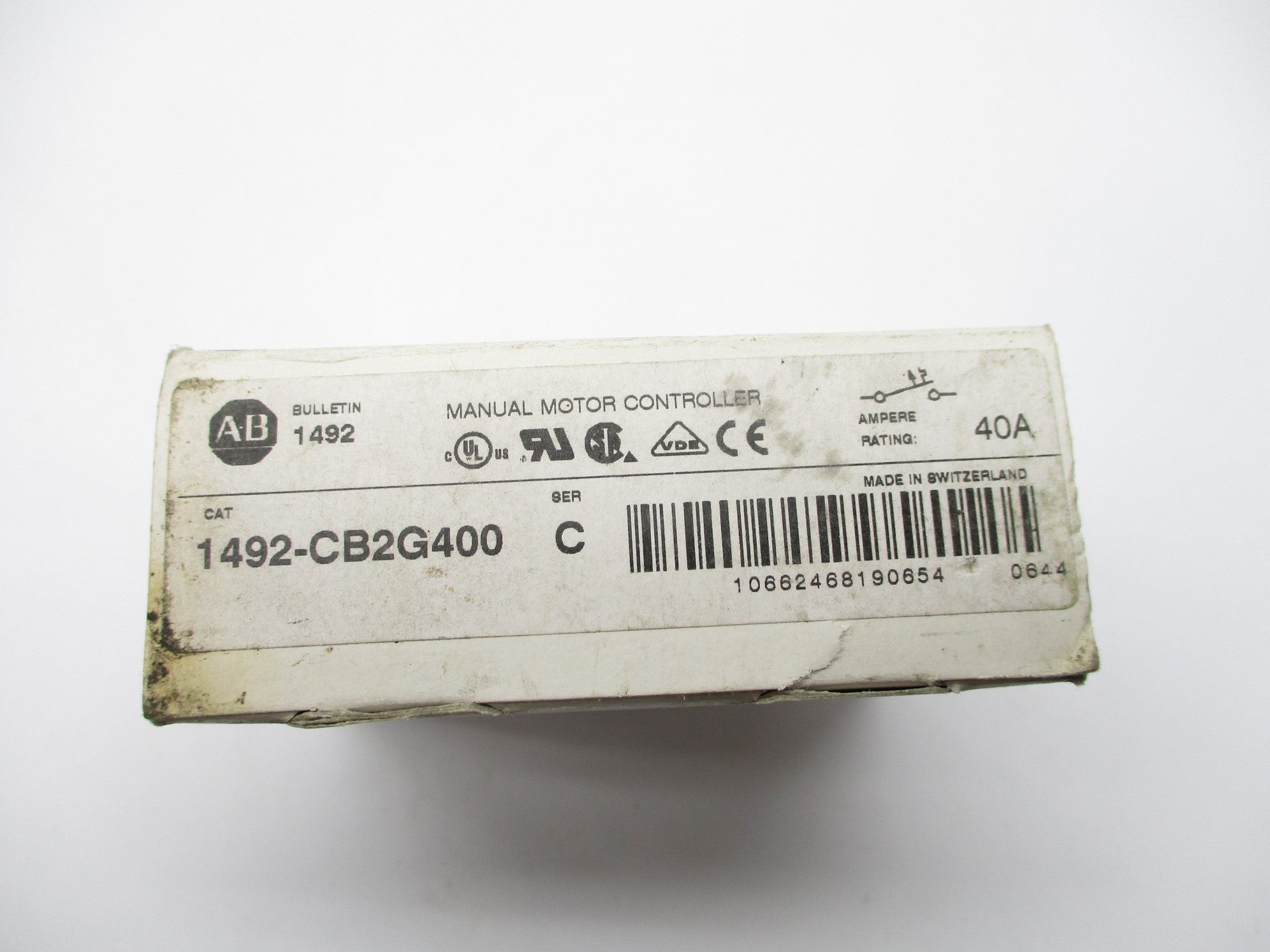 ALLEN BRADLEY 1492-CB2G400 SER. C 40A 277V (WH) NSMP
