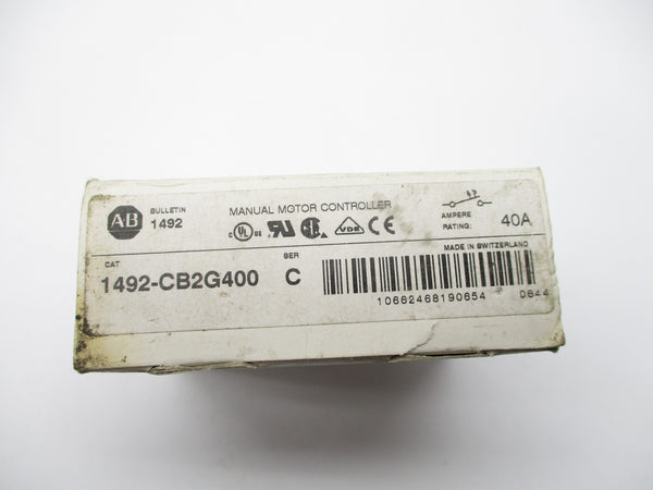 ALLEN BRADLEY 1492-CB2G400 SER. C 40A 277V (WH) NSMP