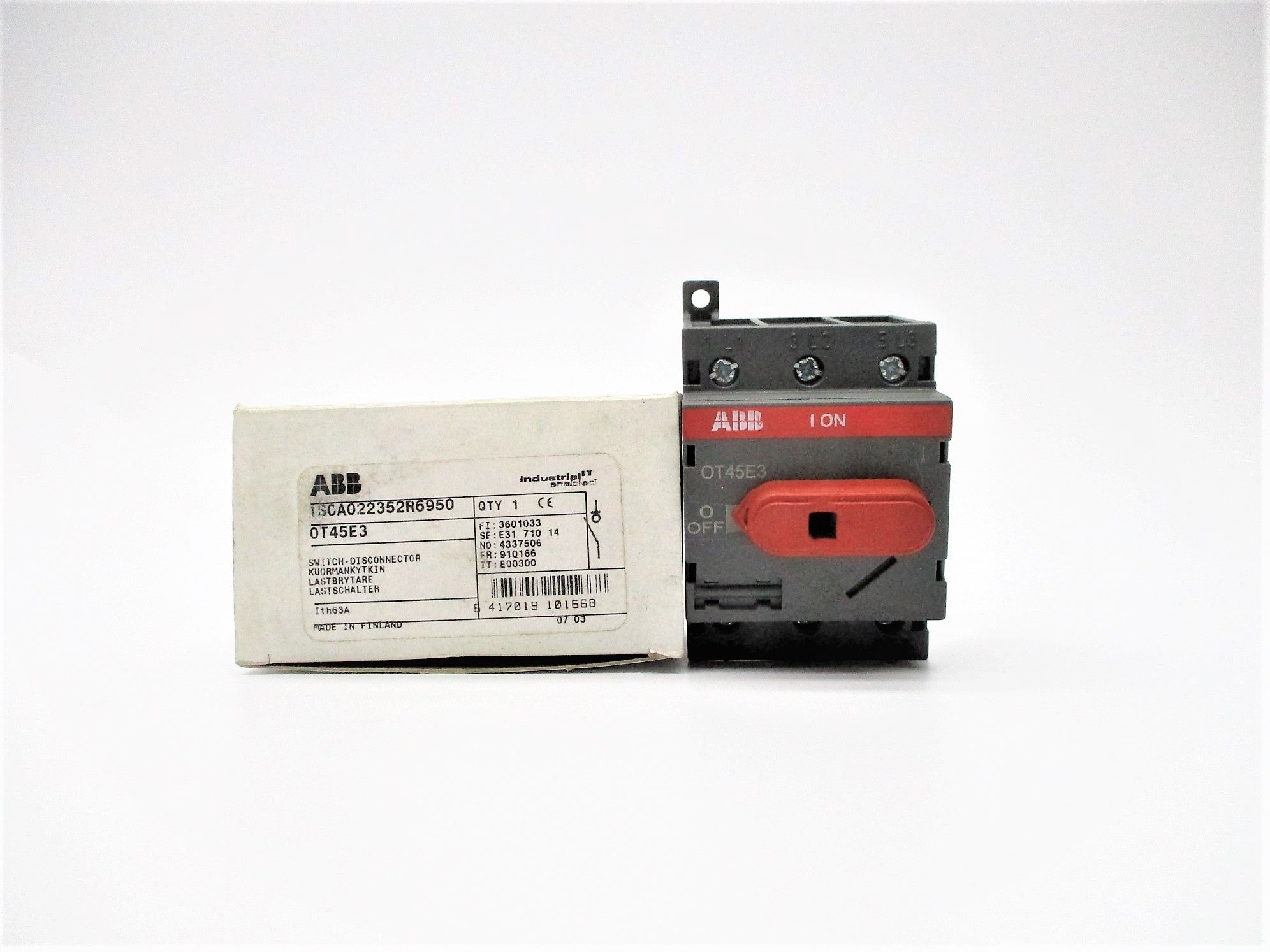 ABB 1SCA022352R6950 OT45E3 600VAC 60A NSMP