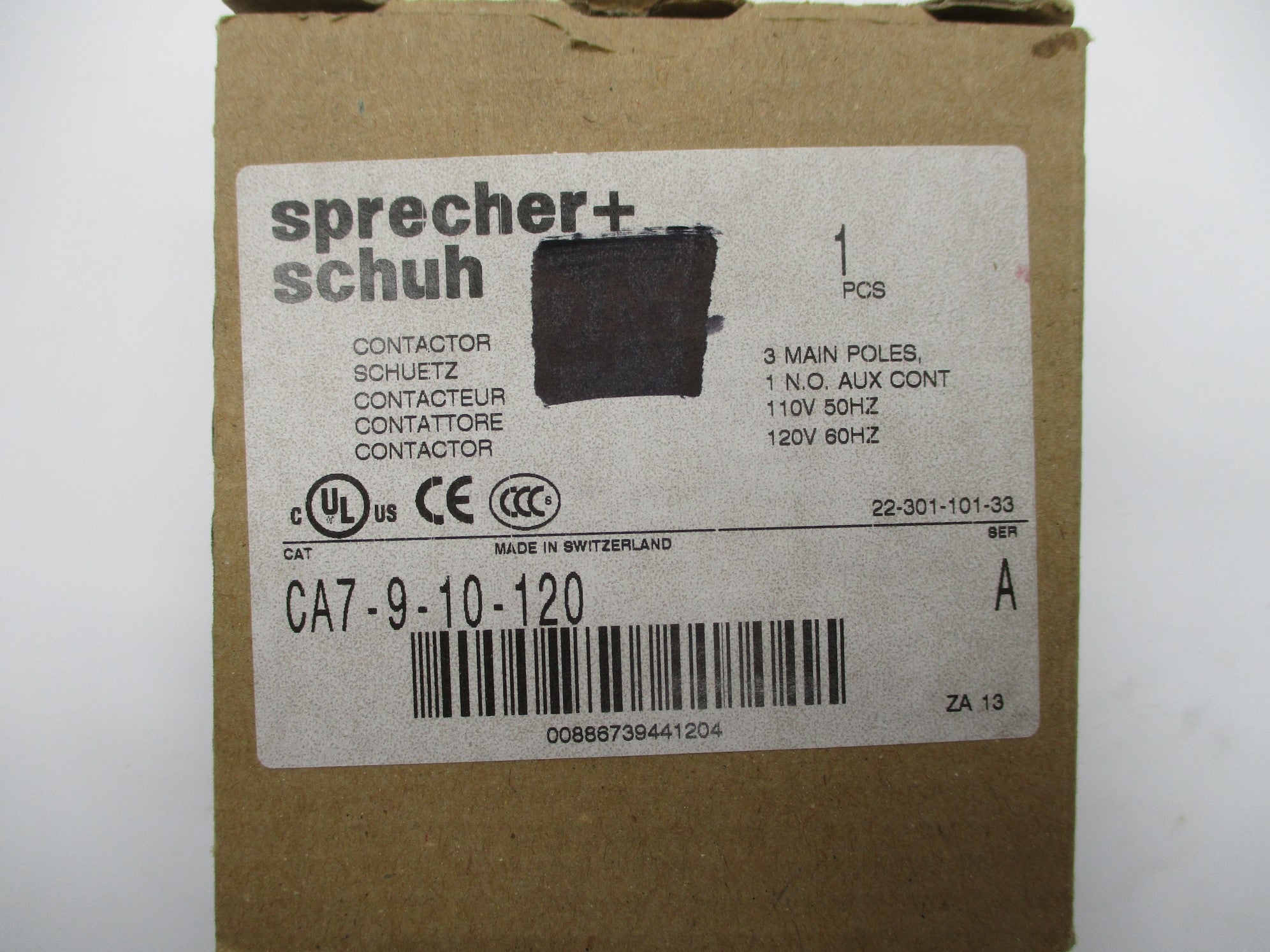SPRECHER+SCHUH CA7-9-10-120 SER. A 110/120V 32A NSMP