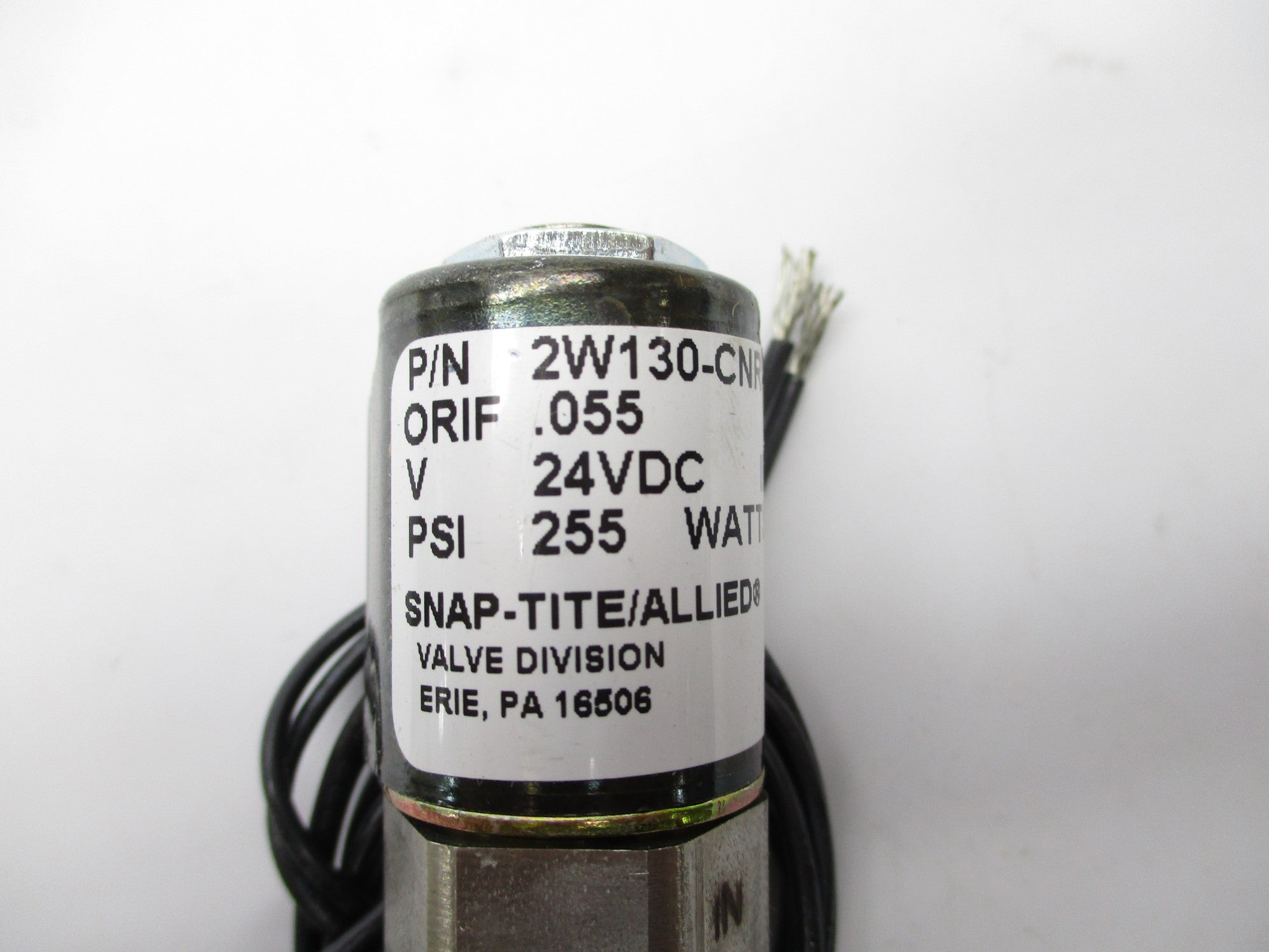 SNAP-TITE 2W130-CNR-A3D6 24V NSNP
