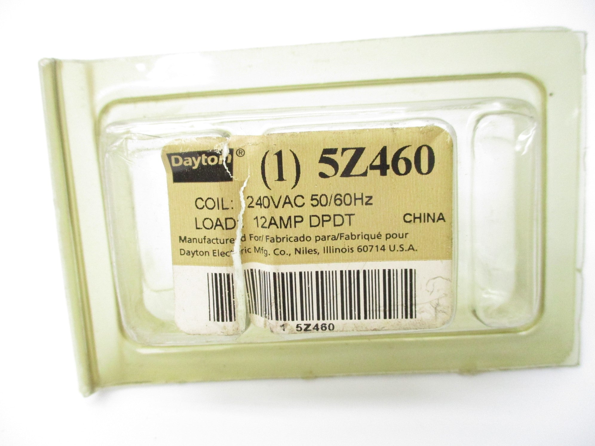DAYTON 5Z460 12A 240V NSMP