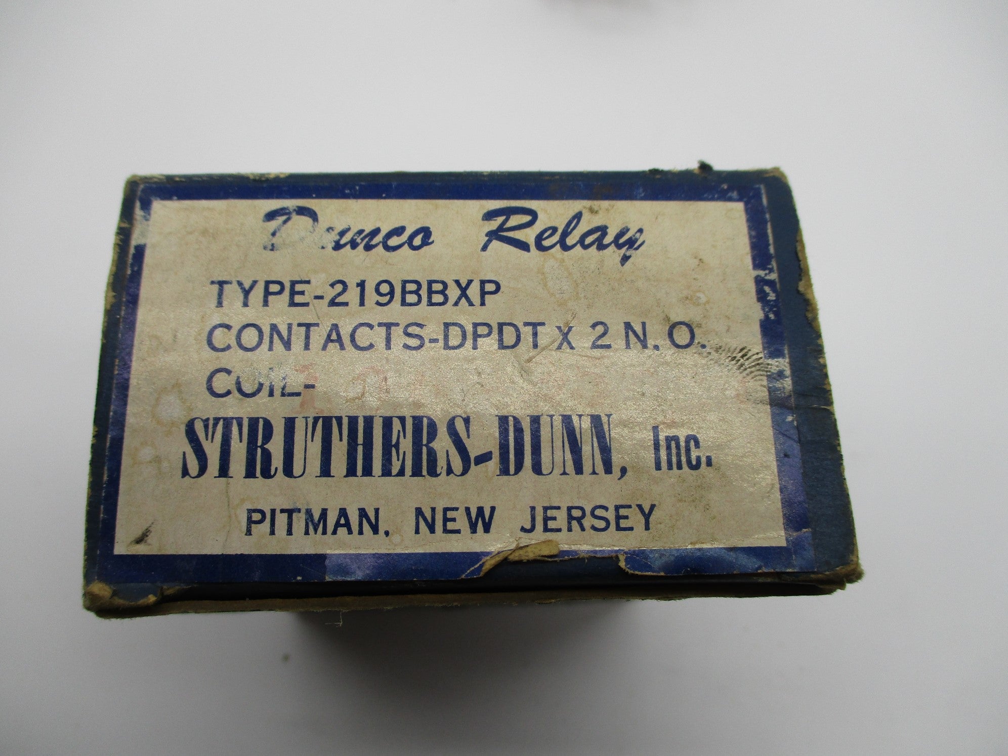 STRUTHERS-DUNN 219BBXP 100/125V NSMP