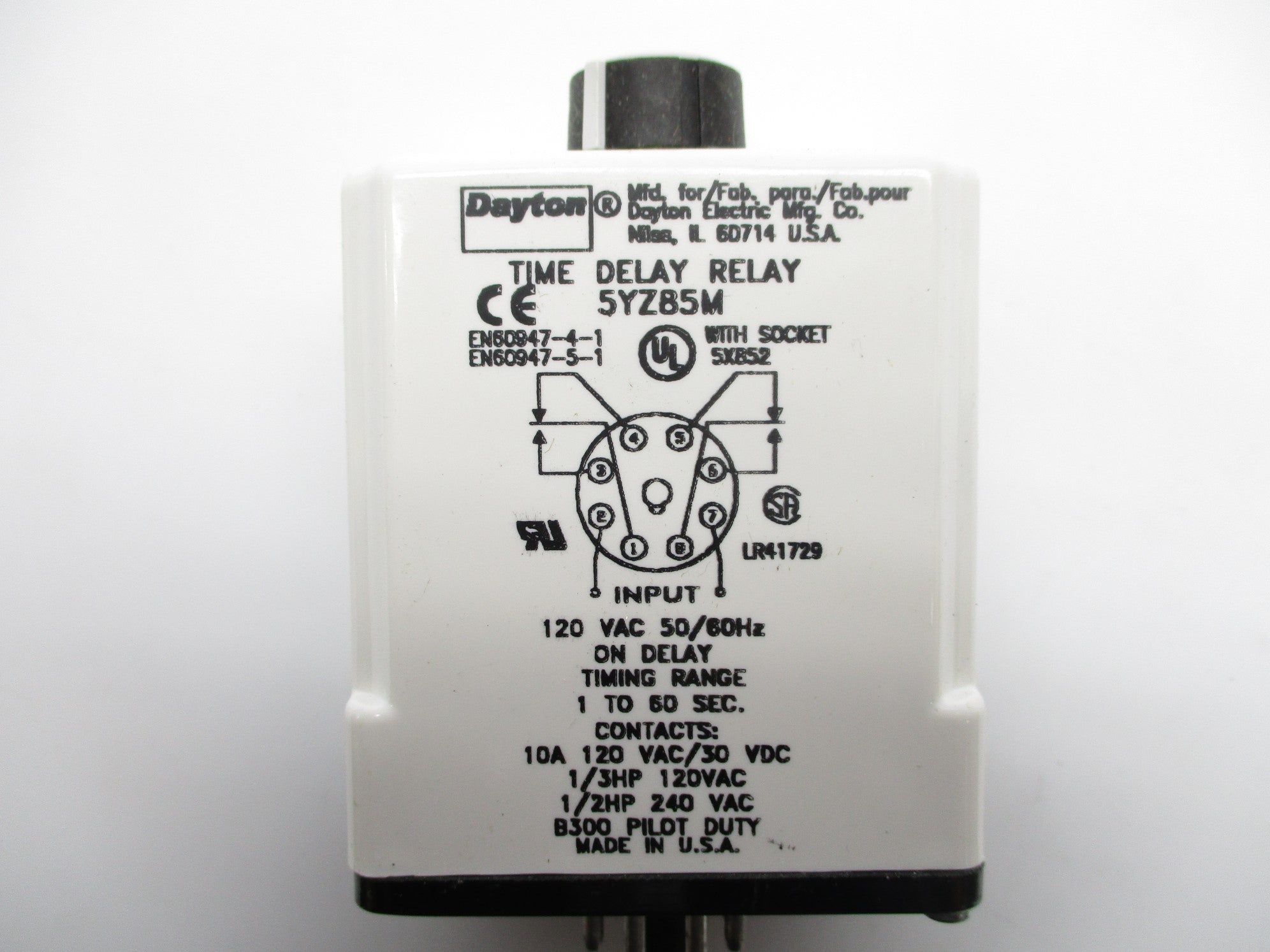 DAYTON 5YZ85M 10A 120V UNMP
