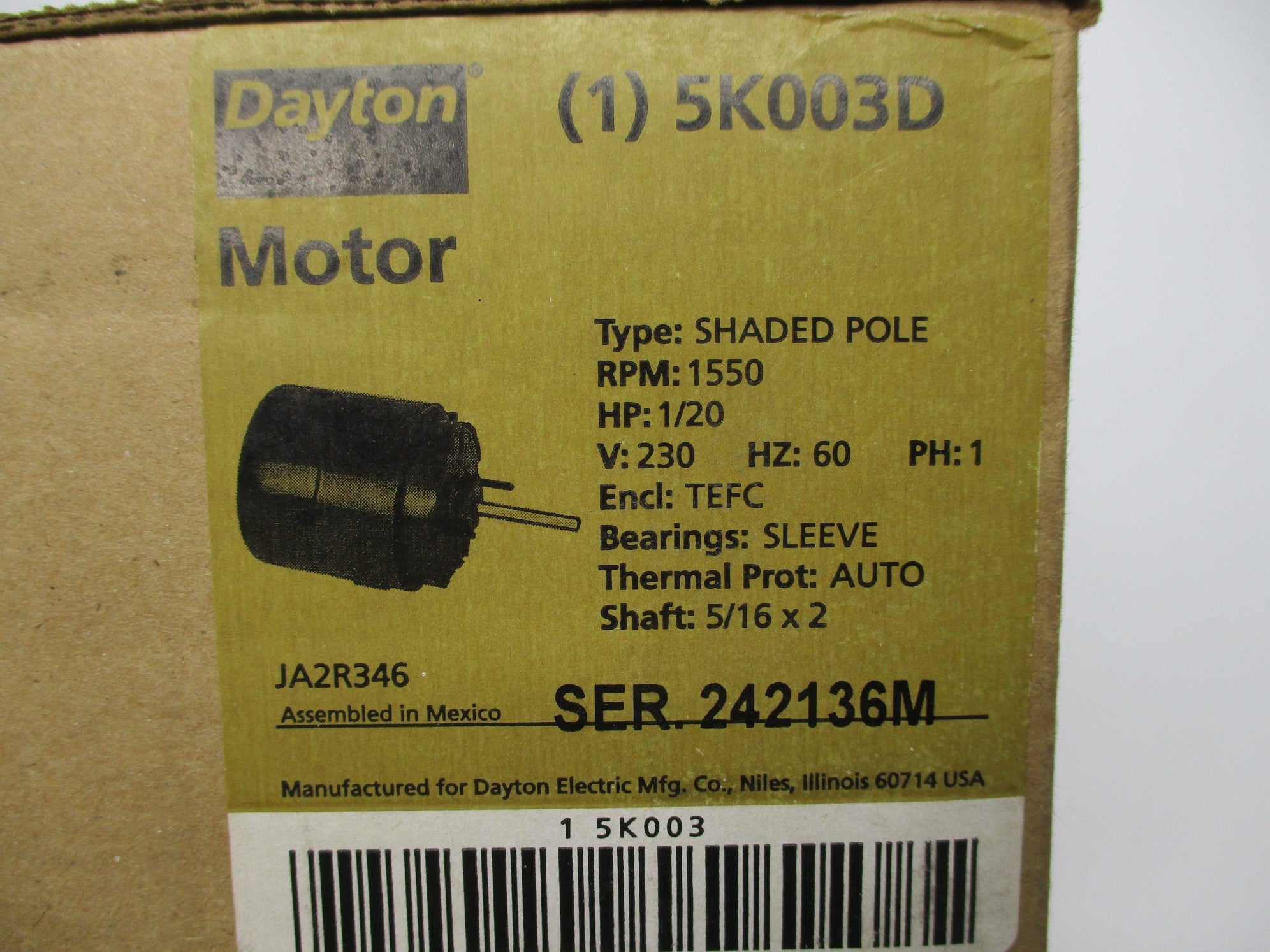 DAYTON 5K003D NSMP