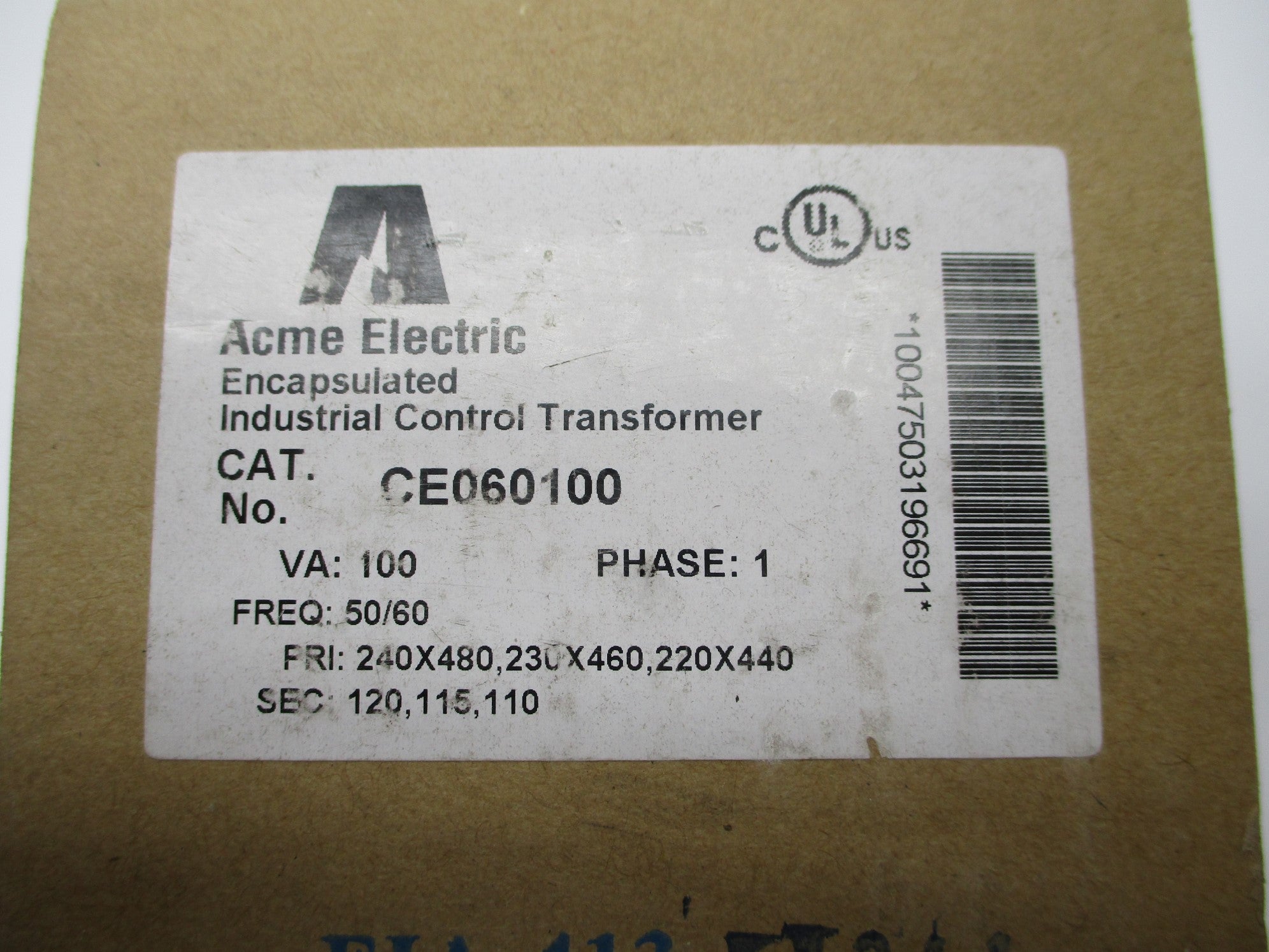 ACME ELECTRIC CE060100 NSMP