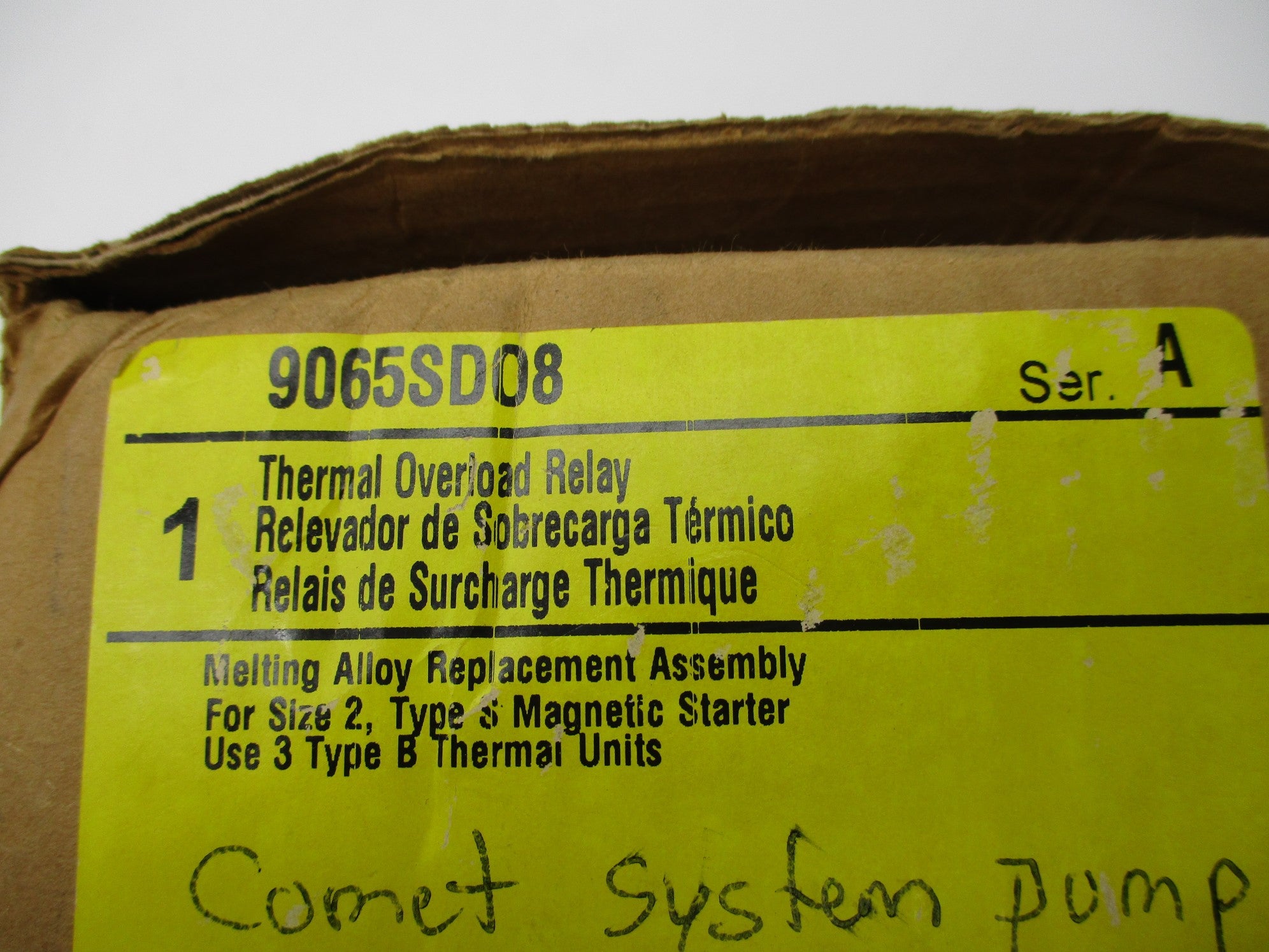 SQUARE D 9065SDO8 SER. A NSMP