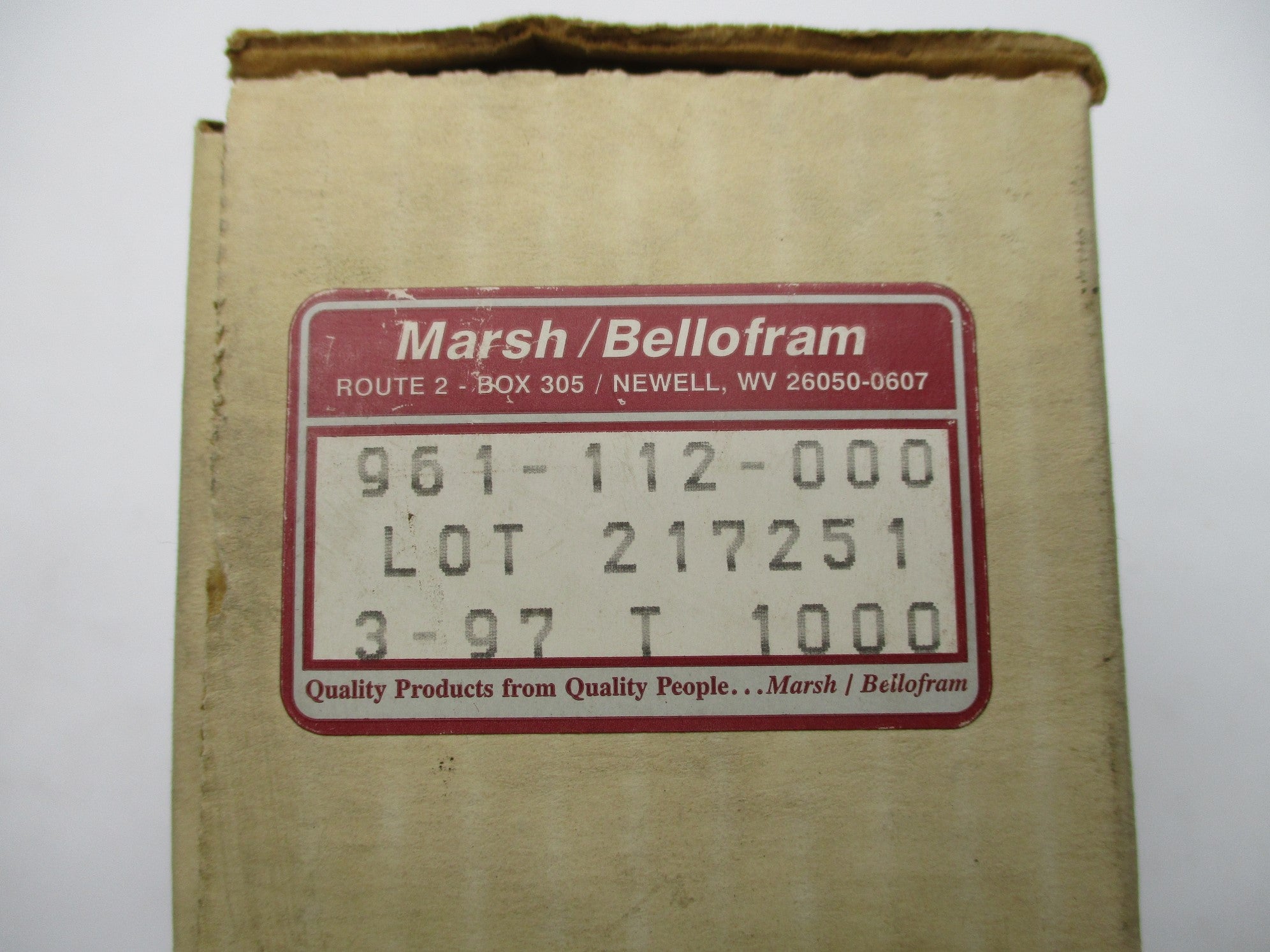 MARSH/BELLOFRAM 961-112-000 NSMP