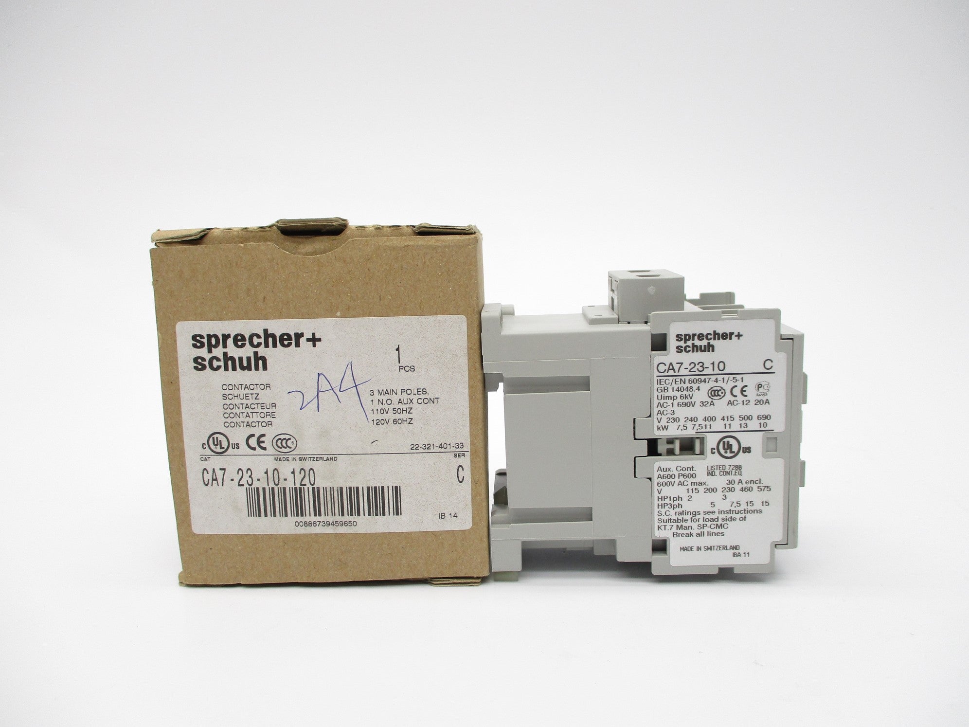 SPRECHER+SCHUH CA7-23-10-120 SER. C 110/120V NSMP