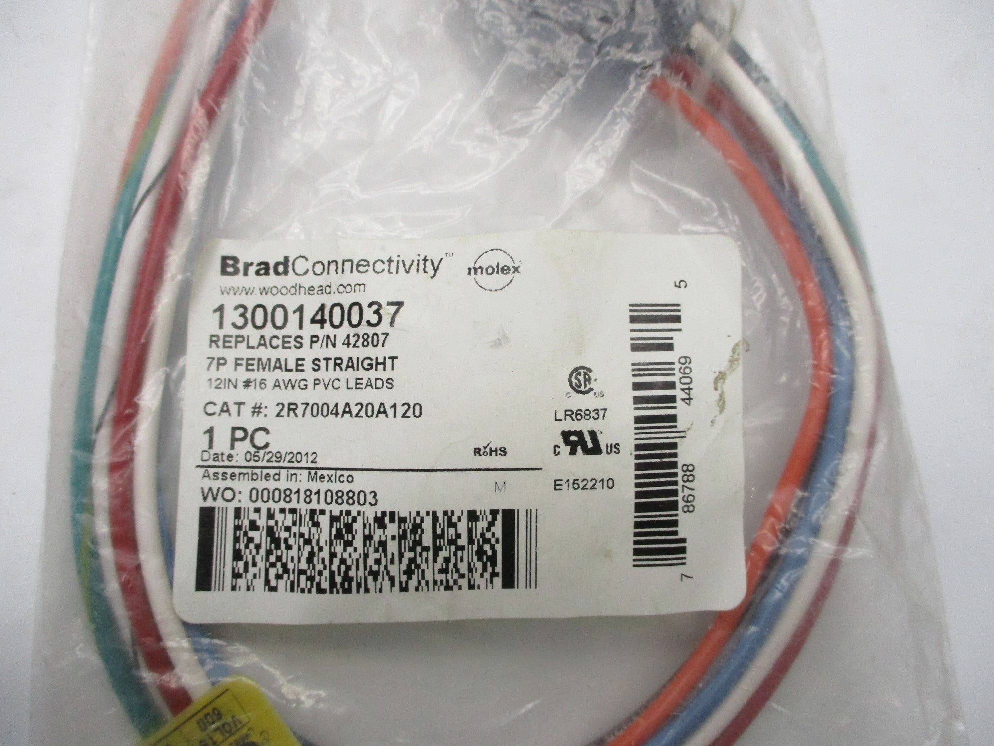 DANIEL WOODHEAD 42807 2R7004A20A120 NSMP