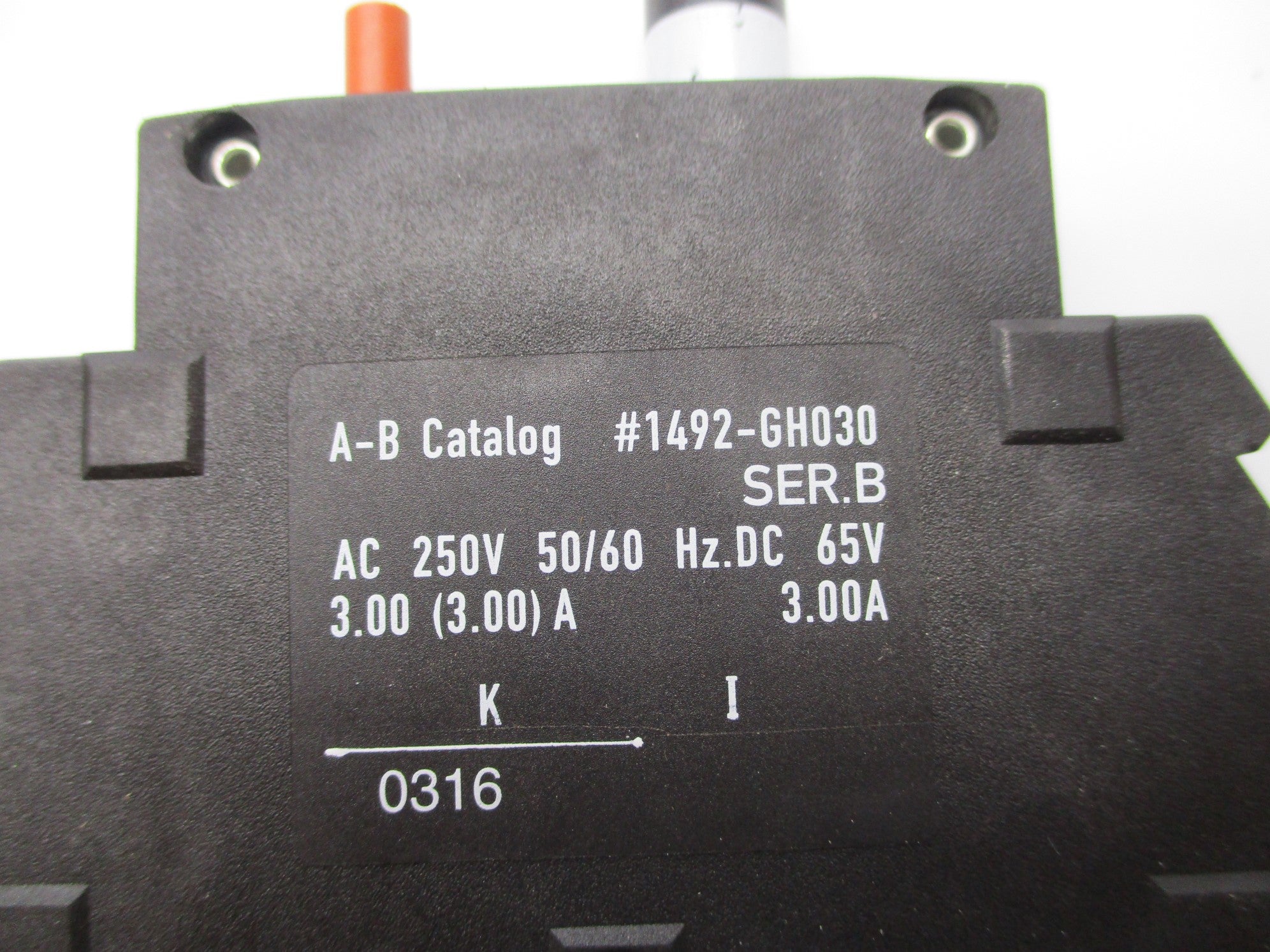 ALLEN BRADLEY 1492-GH030 SER. B 3.0A 250V NSNP