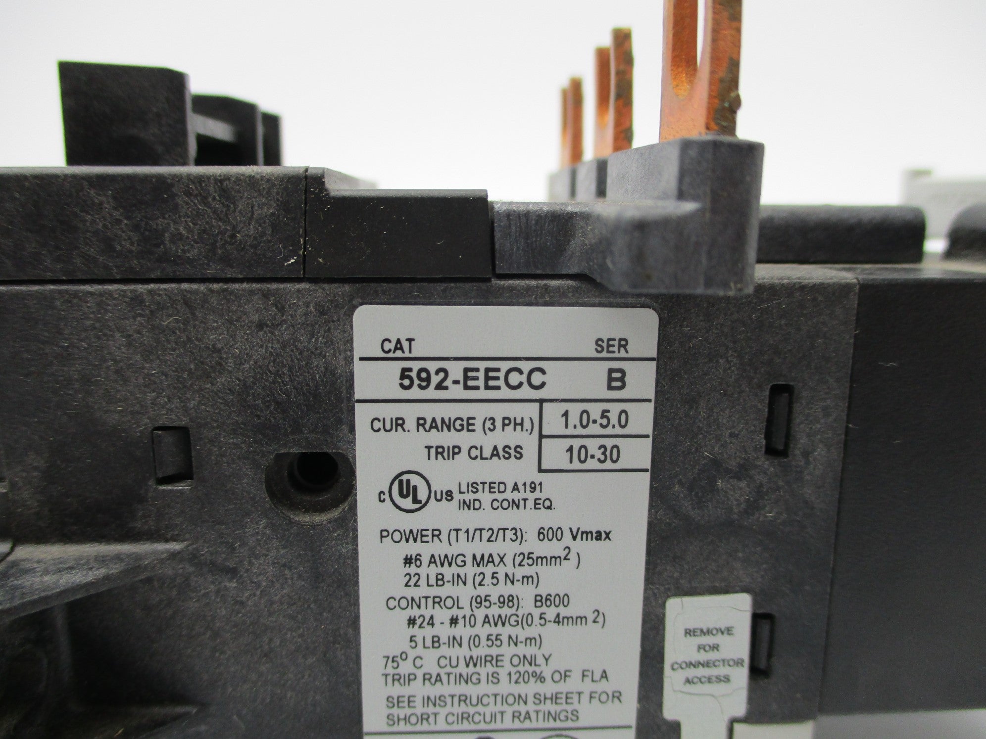 ALLEN BRADLEY 592-EECC SER. B 1.0-5.0A NSNP
