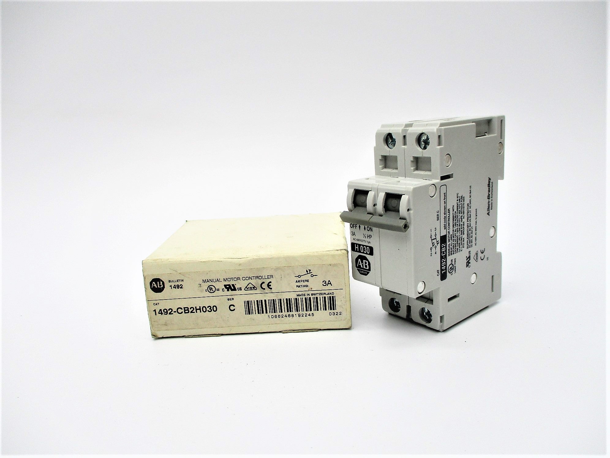 ALLEN BRADLEY 1492-CB2H030 SER. C 3A 277V (WH) NSMP