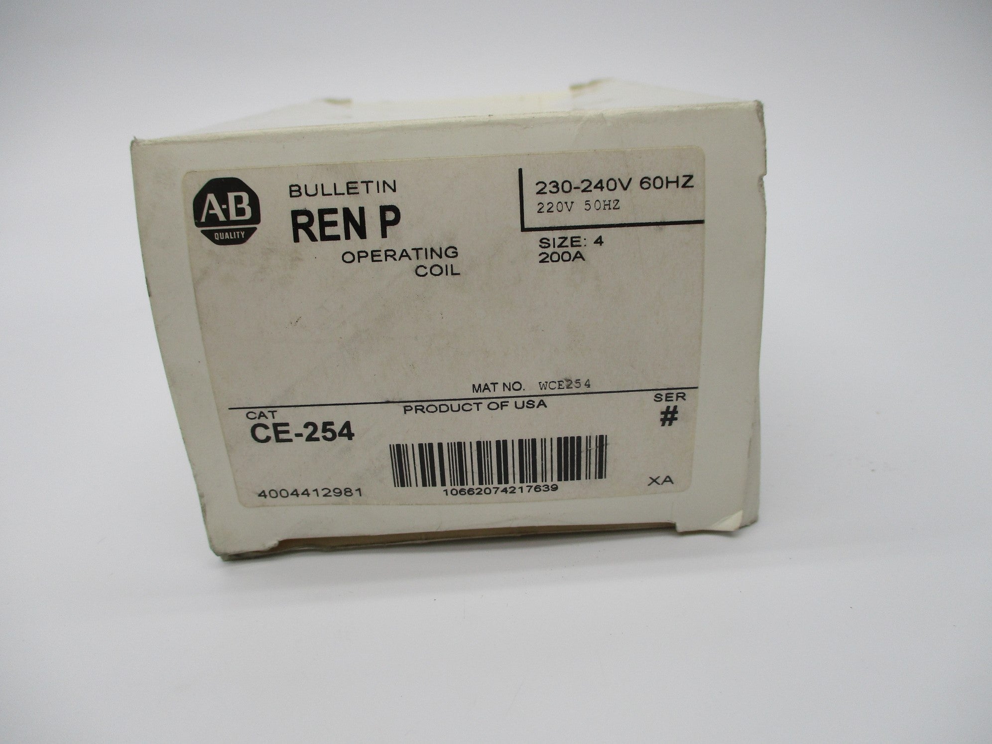 INDUSTRIAL SPARE PART CE-254 (WH) NSMP