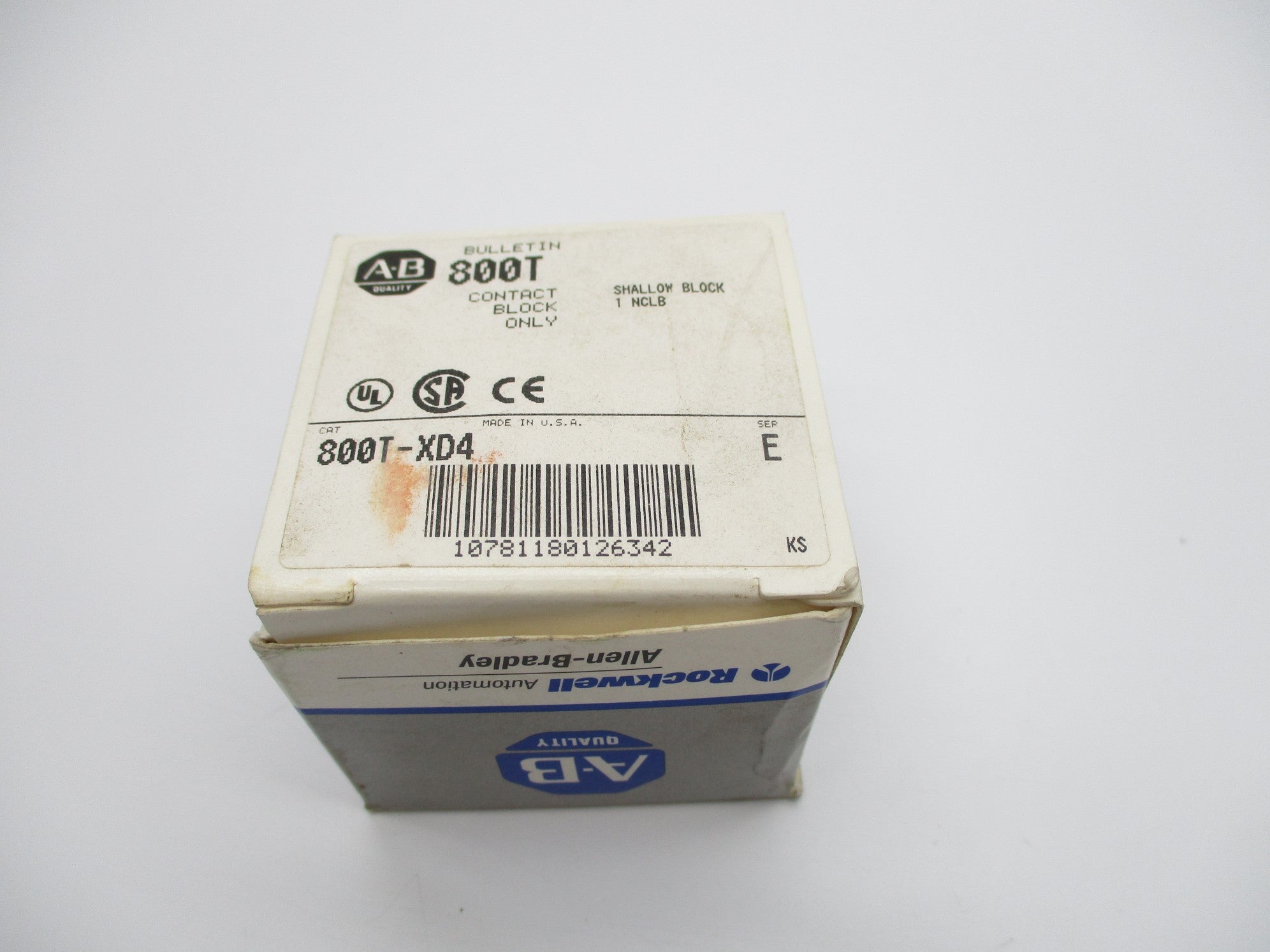 ALLEN BRADLEY 800T-XD4 SER. E (GY/BL) NSMP