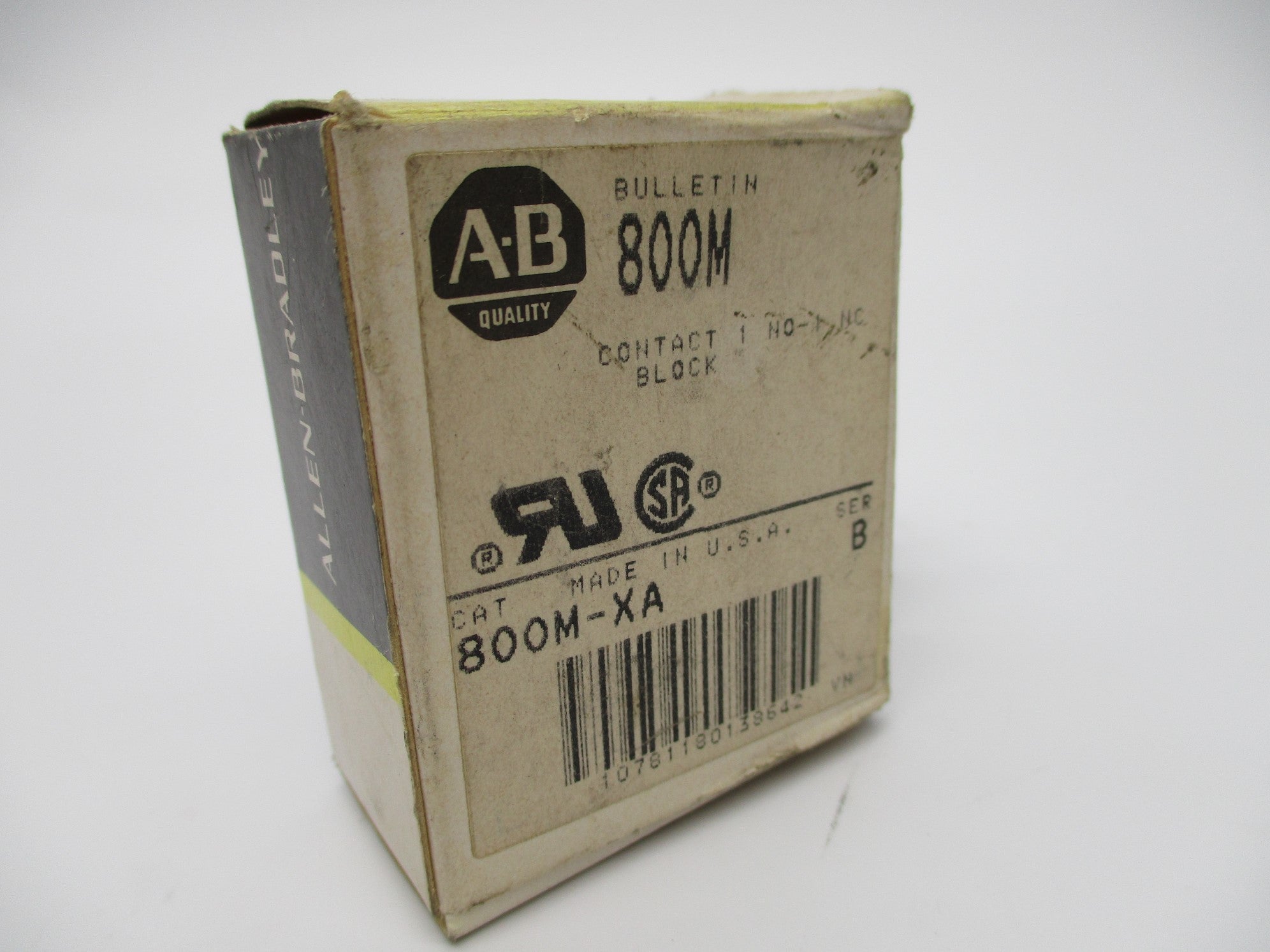 ALLEN BRADLEY 800M-XA SER. B (BK/YL) NSMP