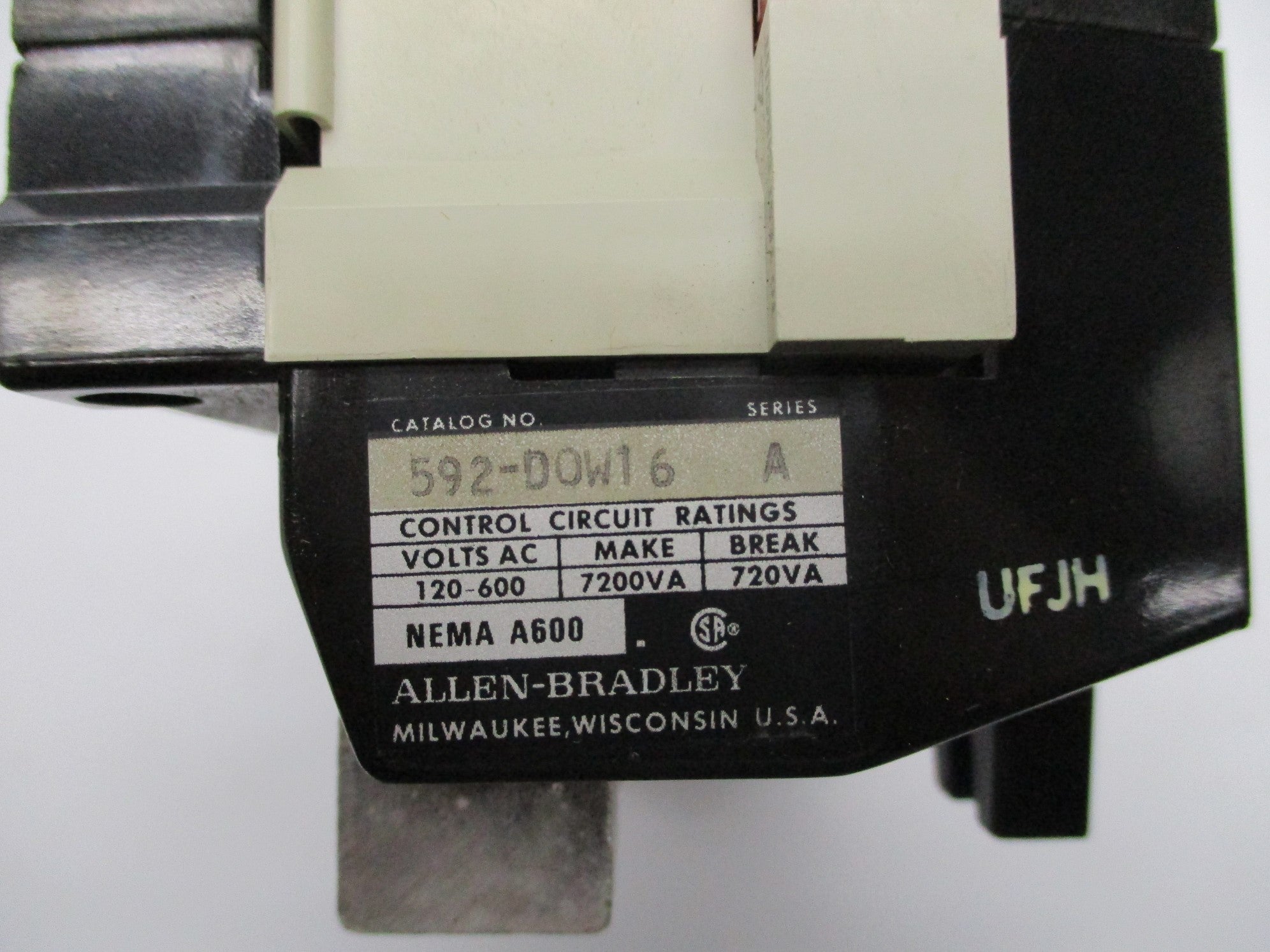 INDUSTRIAL SPARE PART 592-DOW16 SER. A 120/600V (AS PICTURED) UNMP